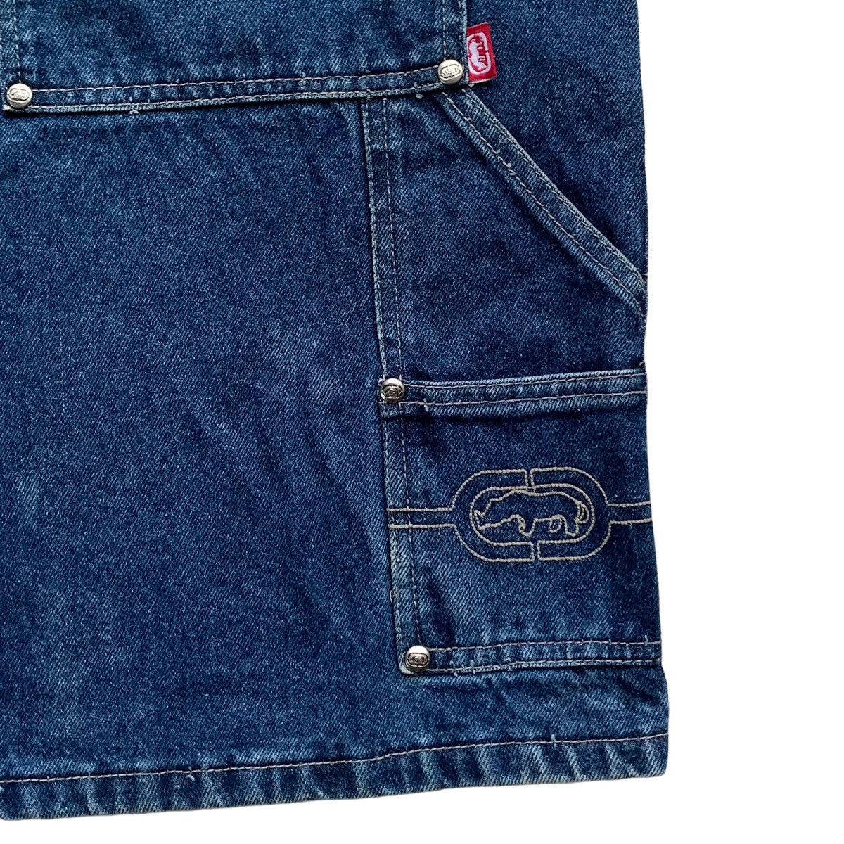 Ecko Unltd. × JNCO × Vintage Rare 1990s Ecko Unltd "Hidden Loot" Baggy Jorts Jeans Size US 36 / EU 52 - 3 Thumbnail