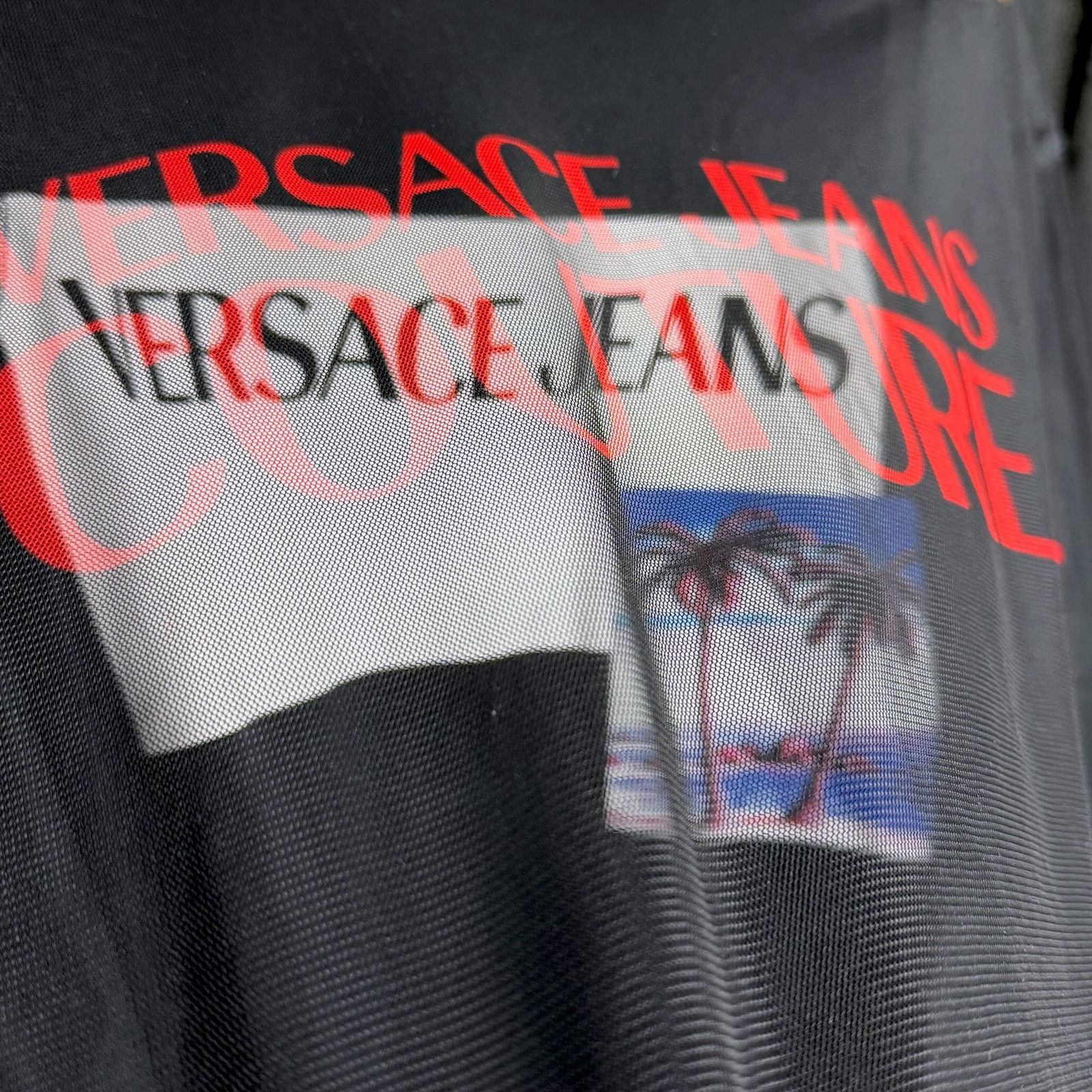 Versace Jeans Couture Versace Jeans Couture Women's M MeshTank Top Graphic T-Shirt Size M / US 6-8 / IT 42-44 - 6 Thumbnail
