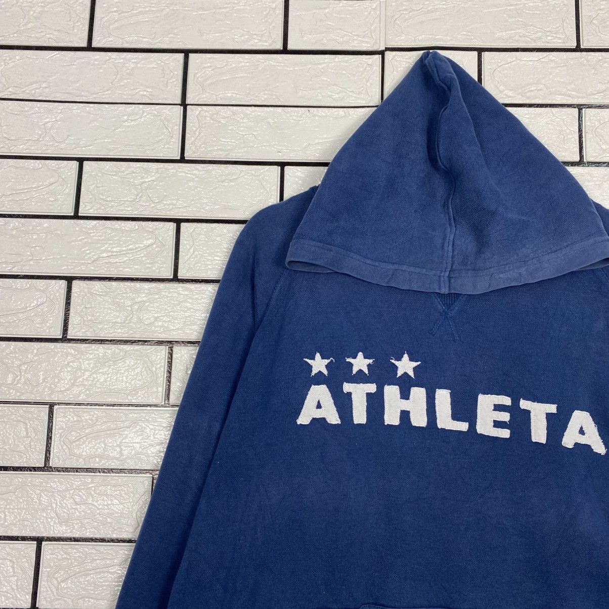 Japanese Brand 📌Vintage Hoodie Pull Over Athleta Big Logo Size US L / EU 52-54 / 3 - 8 Thumbnail