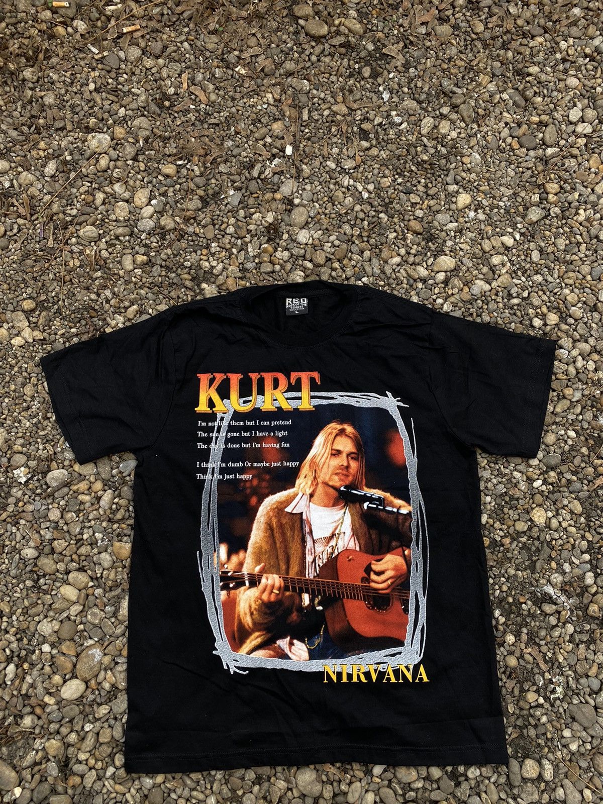 Band Tees × Vintage Vintage Kurt Cobain Nirvana Backprint T-Shirt Size US L / EU 52-54 / 3 - 1 Thumbnail