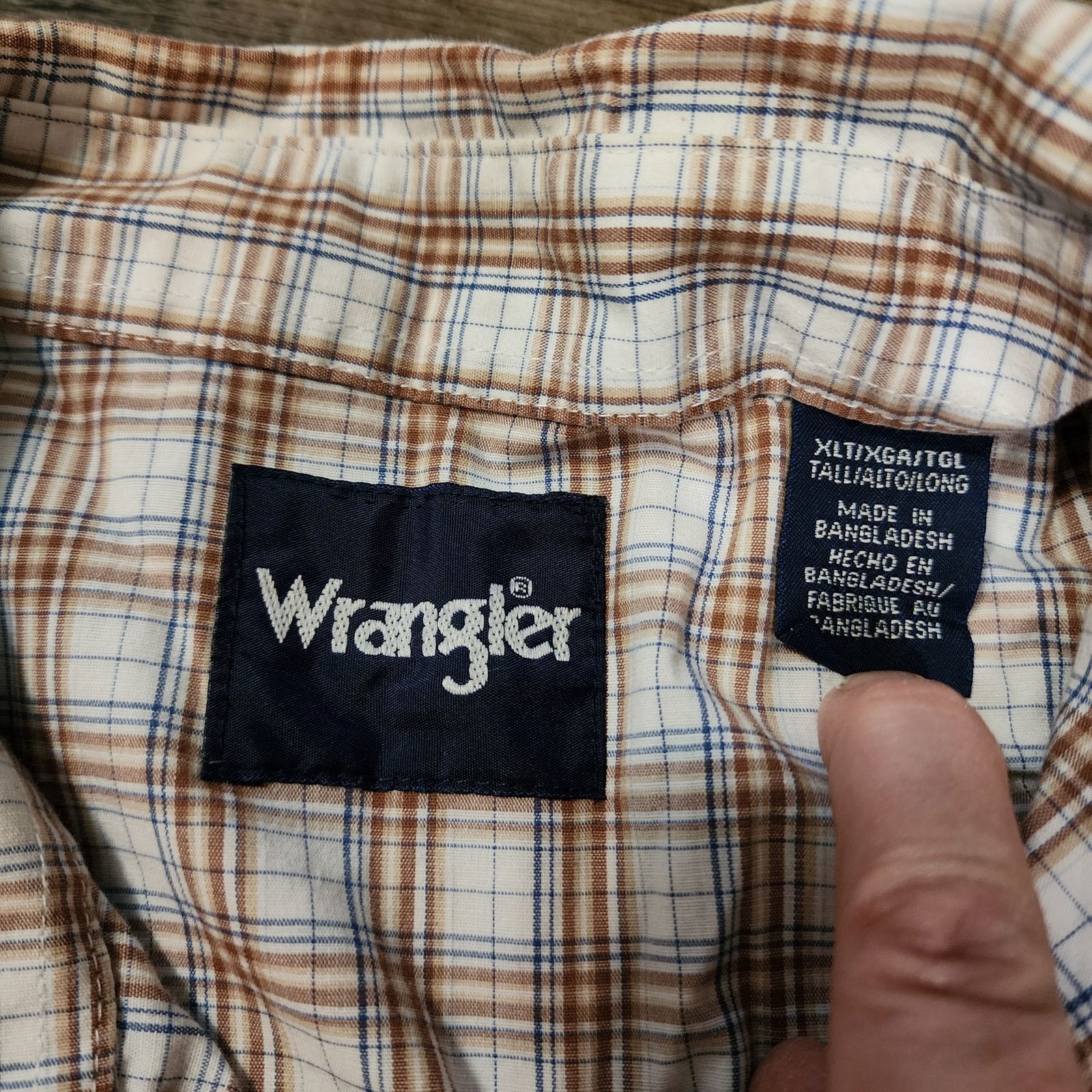 Wrangler Wrangler short sleeve pearl snap shirt XLT 2240 Size US XL / EU 56 / 4 - 4 Thumbnail