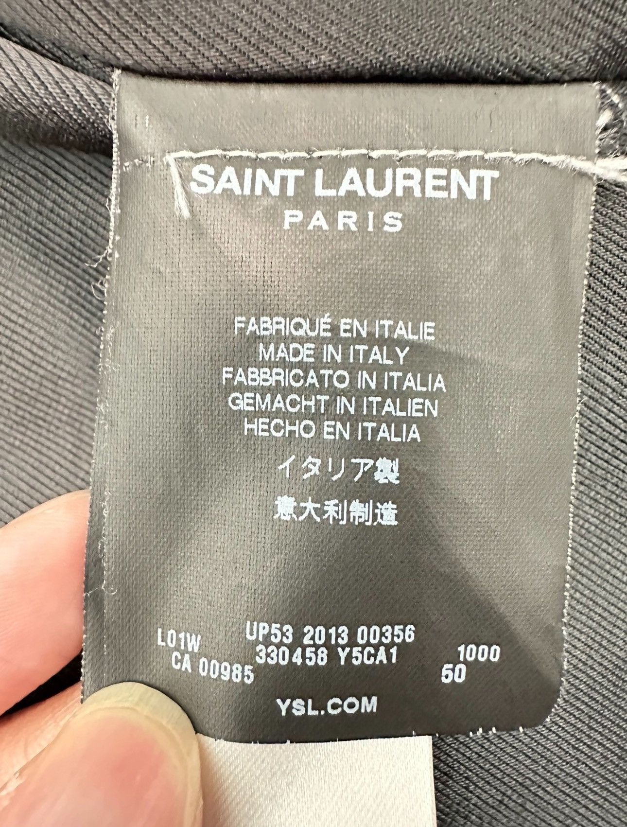 Saint Laurent Paris *GRAIL* SLP FW13 L01 Sz.50 Size US M / EU 48-50 / 2 - 7 Thumbnail