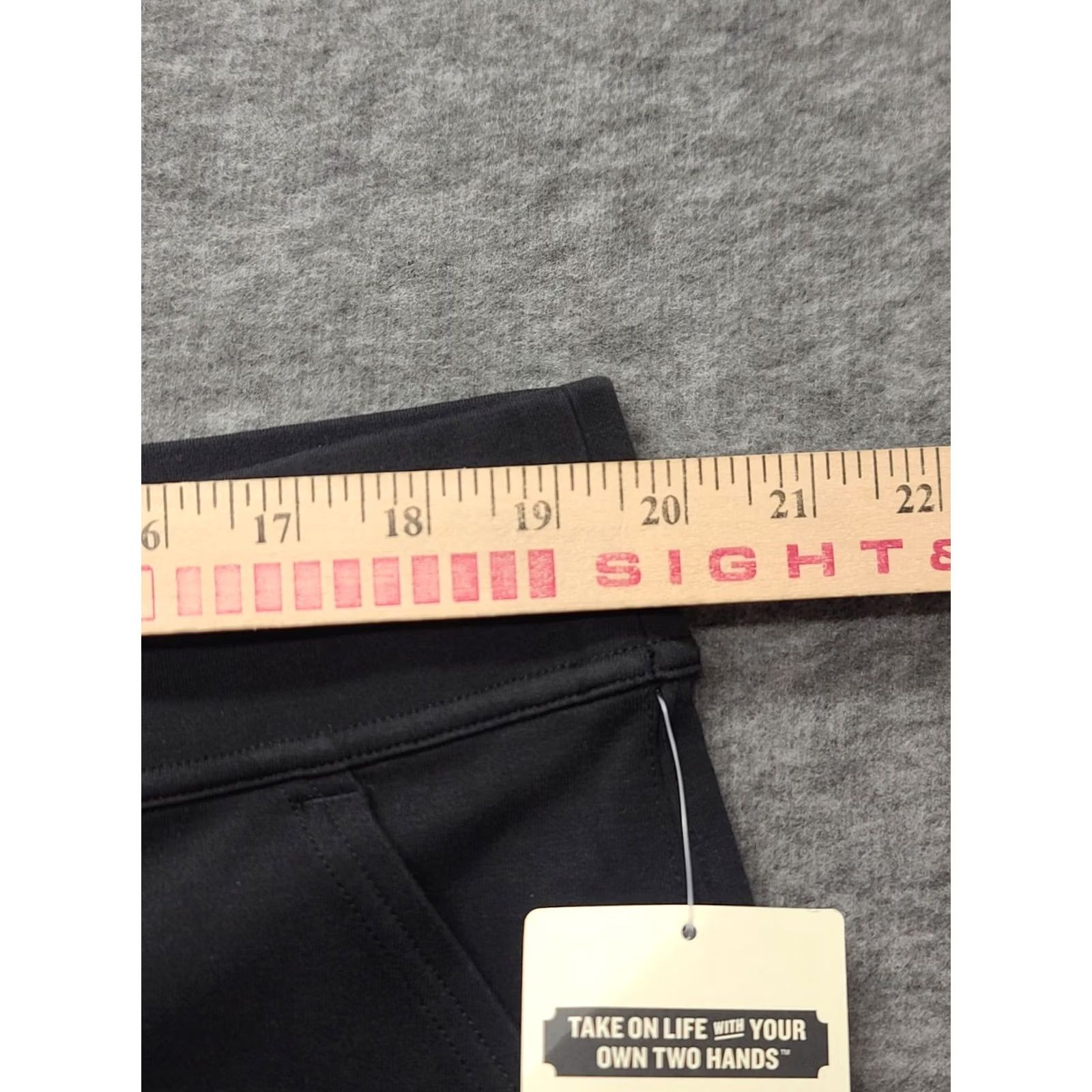 Vintage Duluth Womens Pants Slim Leg High Rise Noga Naturale XXL Black Cotton Spandex Knit Flat Front 31in Inseam Chino Size 40" / US 18 - 4 Thumbnail