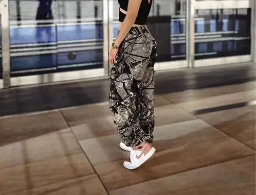 Other Camouflage Cargo Pants Women Autumn Size 29" - 4 Thumbnail