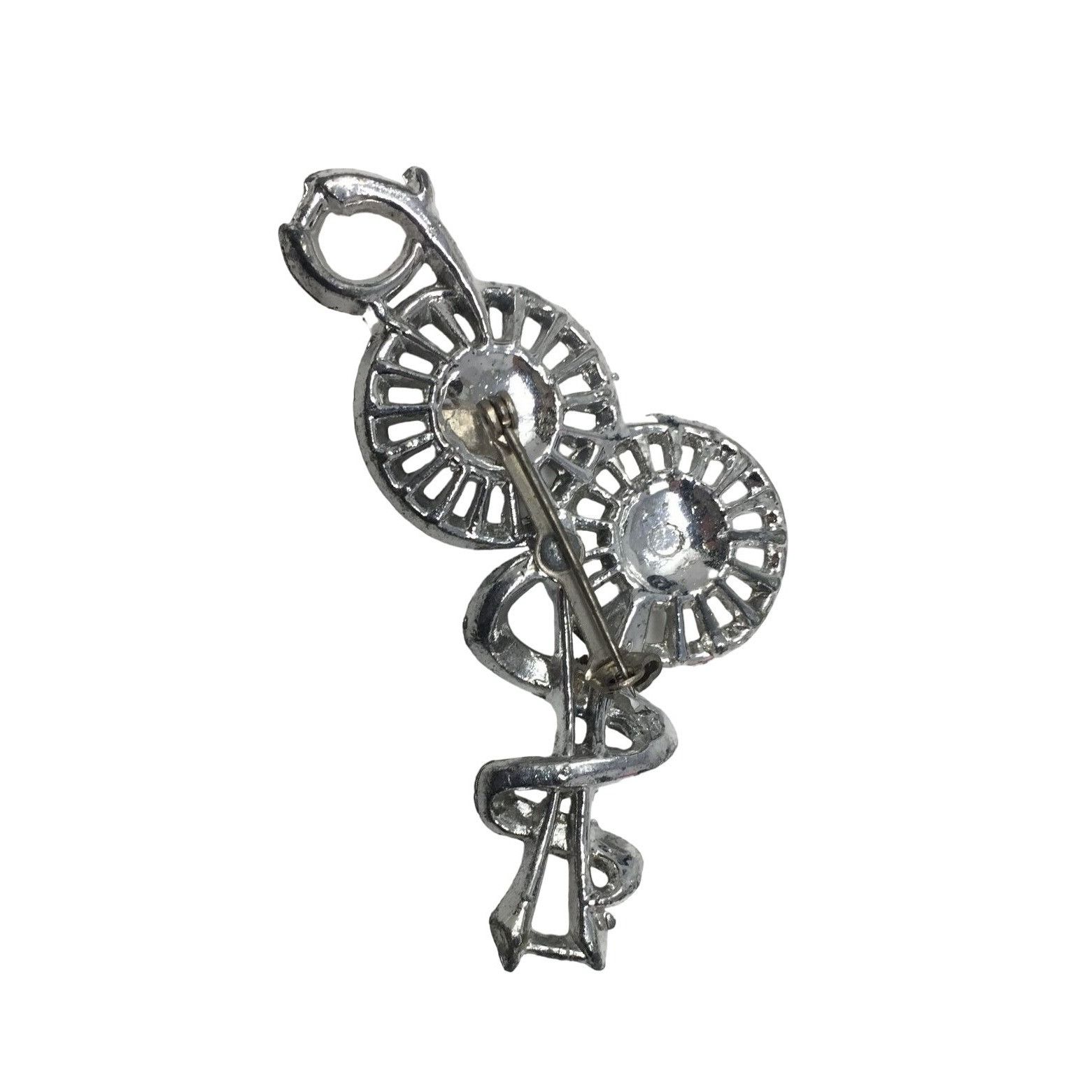 Other Vintage Silver Toned Brooch Pin - about 2 3/4 inches Size ONE SIZE - 2 Thumbnail