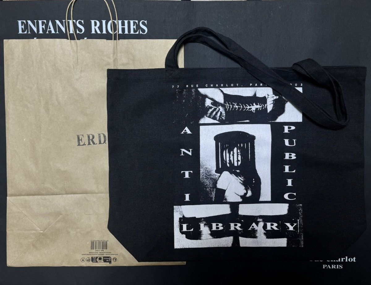 Enfants Riches Deprimes Enfants Riches Déprimés "Anti Public Library" Tote Bag Size ONE SIZE - 1 Thumbnail