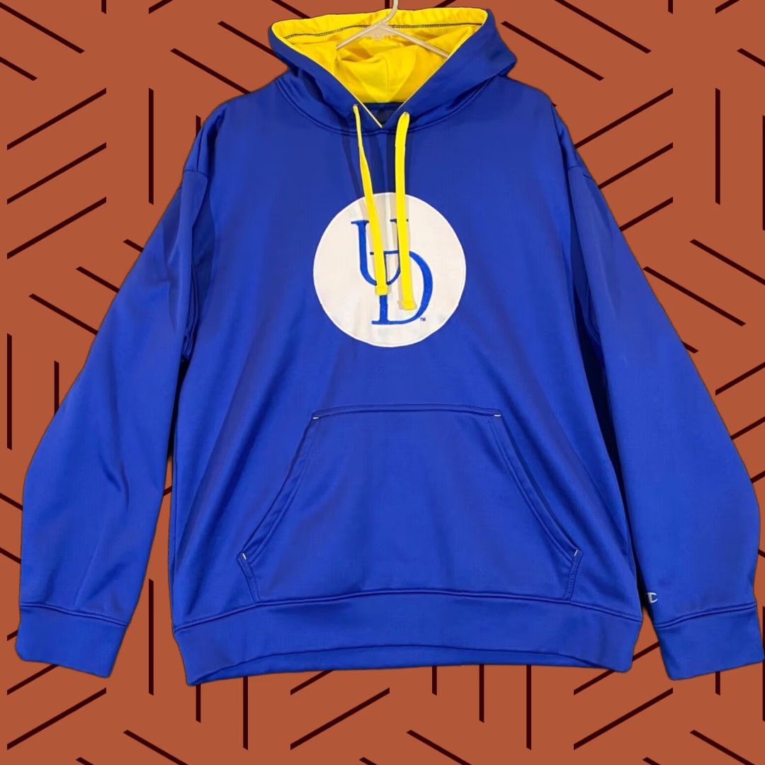 Champion VINTAGE UNIVERSITY OF DELAWARE Jacket Mens Large Blue Champion Hoodie Pullover Hens Blue Size US L / EU 52-54 / 3 - 1 Thumbnail