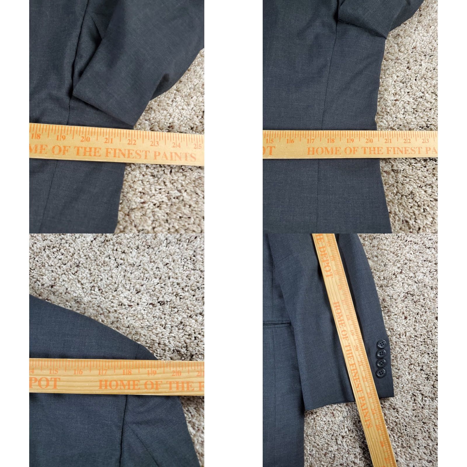 Brooks Brothers Brooks Brothers Suit Jacket 40 Short Men Charcoal Gray Wool 2 Piece Notch Lapel USA Made Classic Slim Fit Size US 40 / EU 56 - 9 Thumbnail