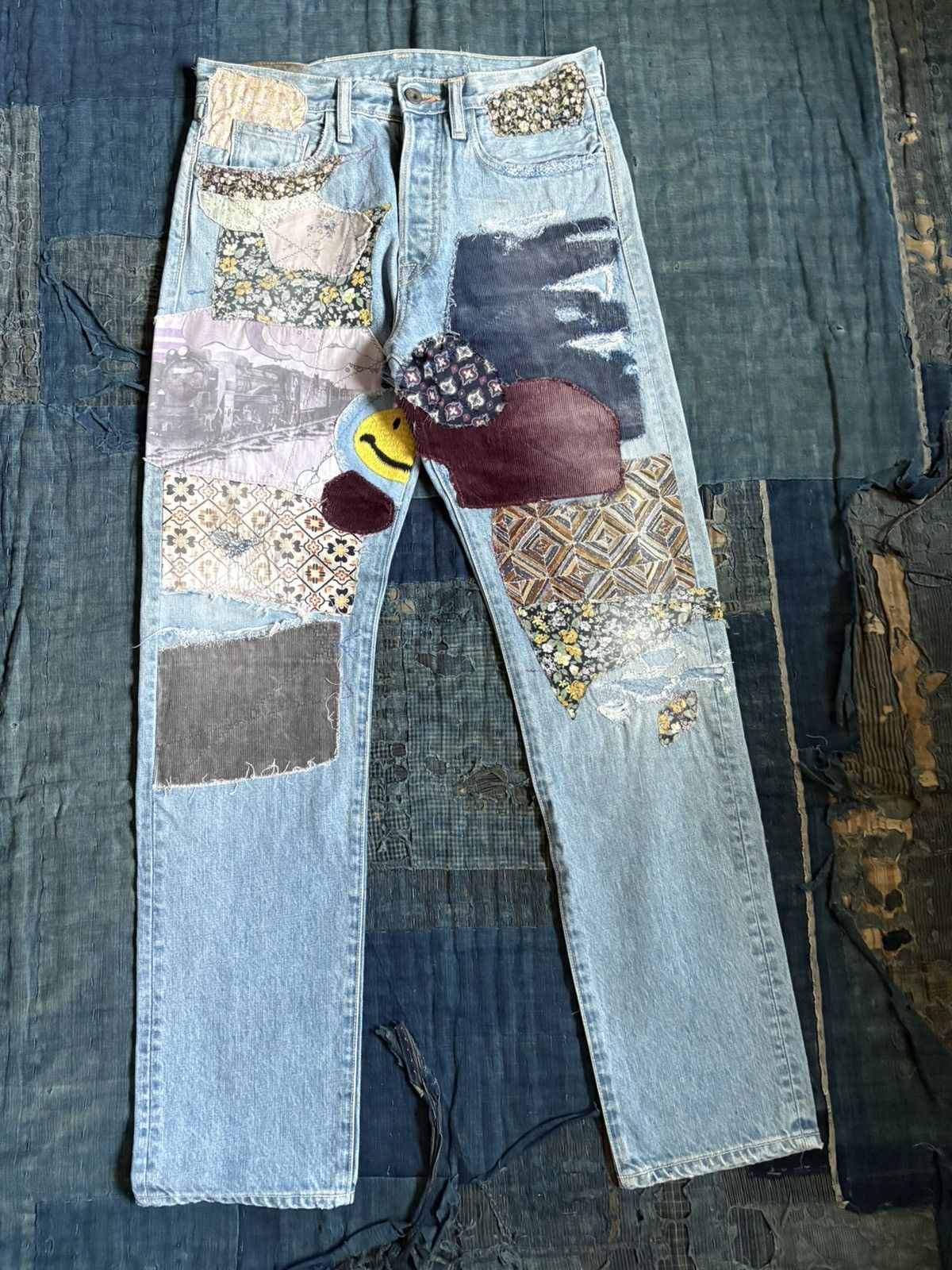 Kapital Kountry kapital clutch smile flare star hippie patchwork kountry Size US 30 / EU 46 - 1 Thumbnail