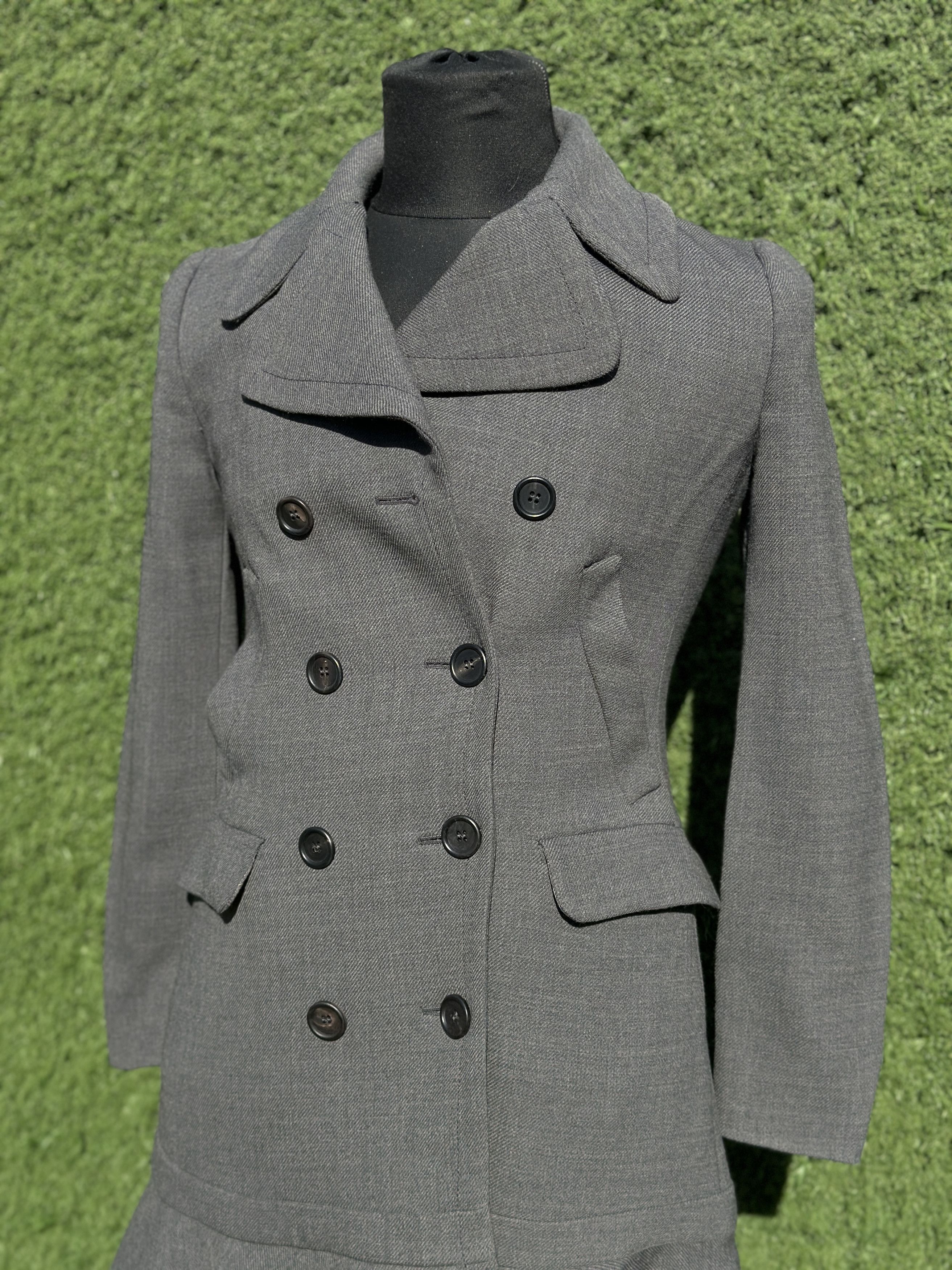 Prada Prada IT40 Double Breasted Peacoat Jacket Tailored Fit Size S / US 4 / IT 40 - 9 Thumbnail