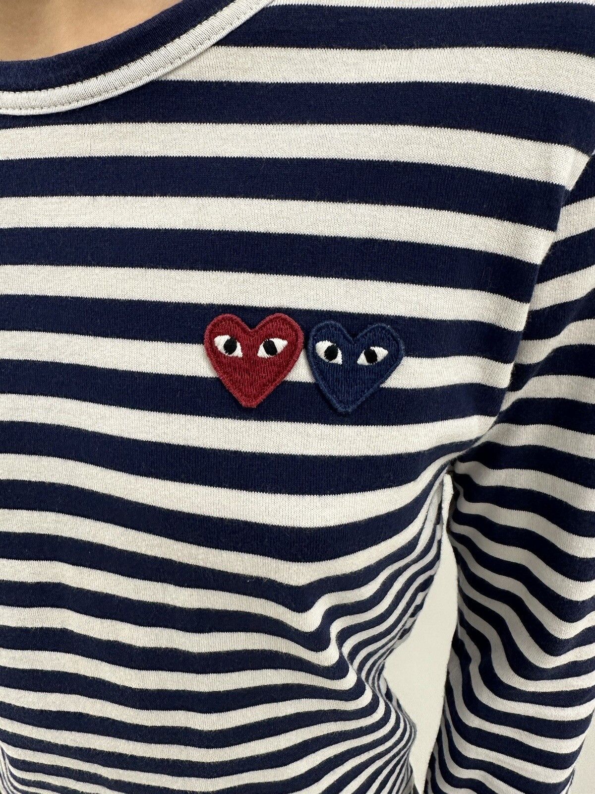 Comme des Garcons PLAY Play Comme Des Garçons Shirt Long sleeve Top Striped Hearts Size M / US 6-8 / IT 42-44 - 4 Thumbnail