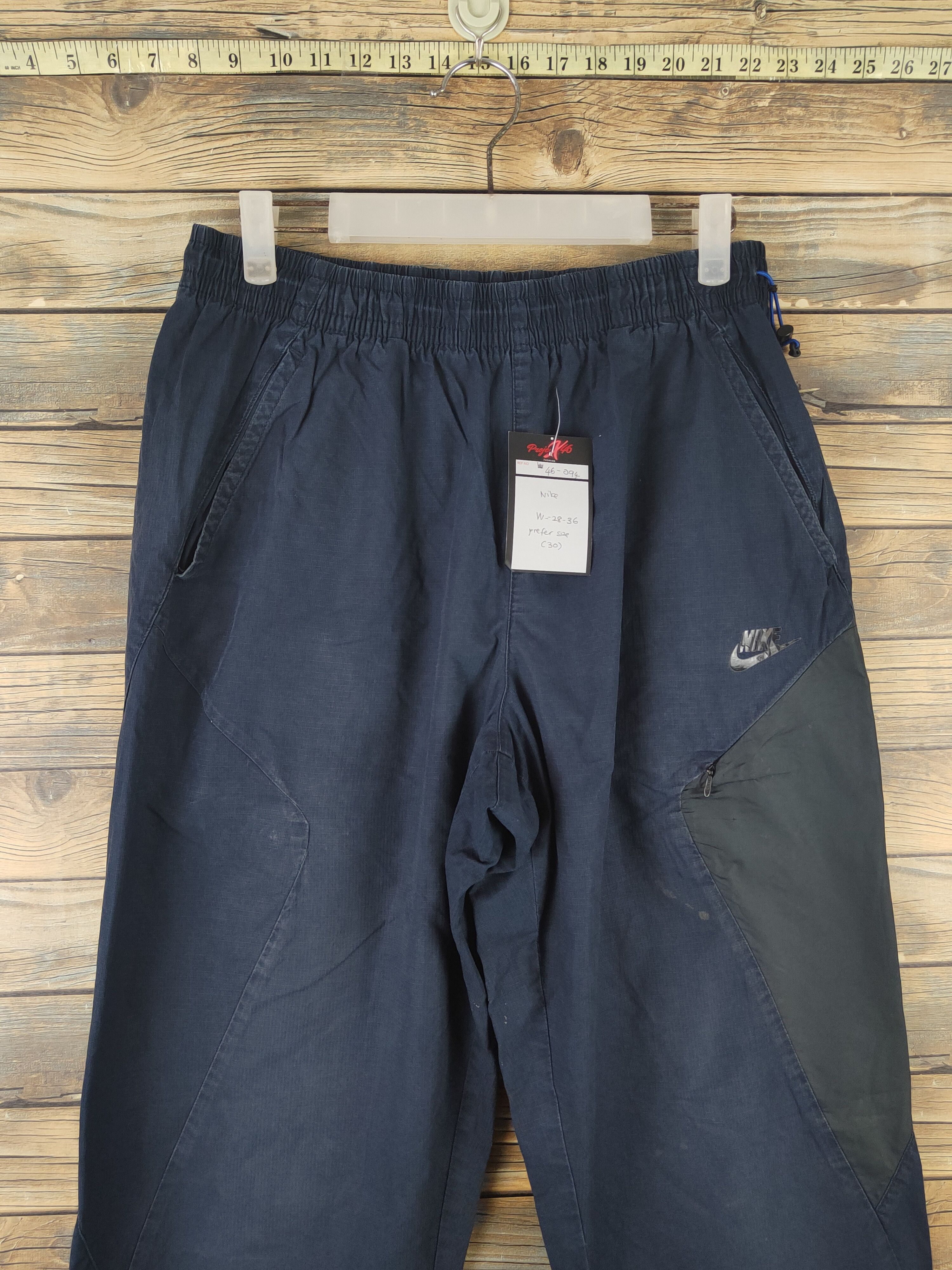 Nike DL Nike Navy Multipocket Joggers #46-094 Size US 28 / EU 44 - 2 Thumbnail