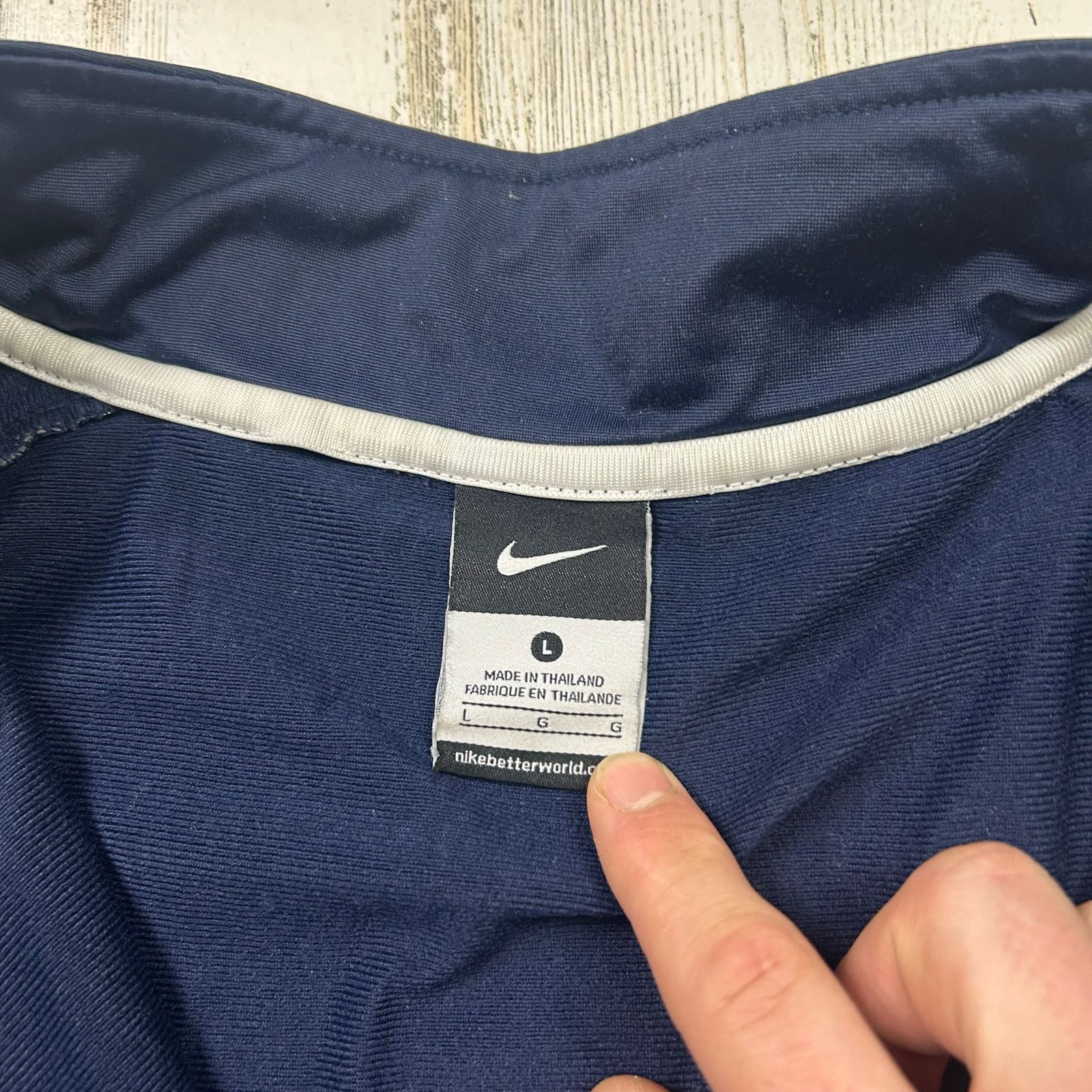 Nike Nike Track Jacket Striped Men's Activewear Zip-Up Blue Size US L / EU 52-54 / 3 - 5 Thumbnail