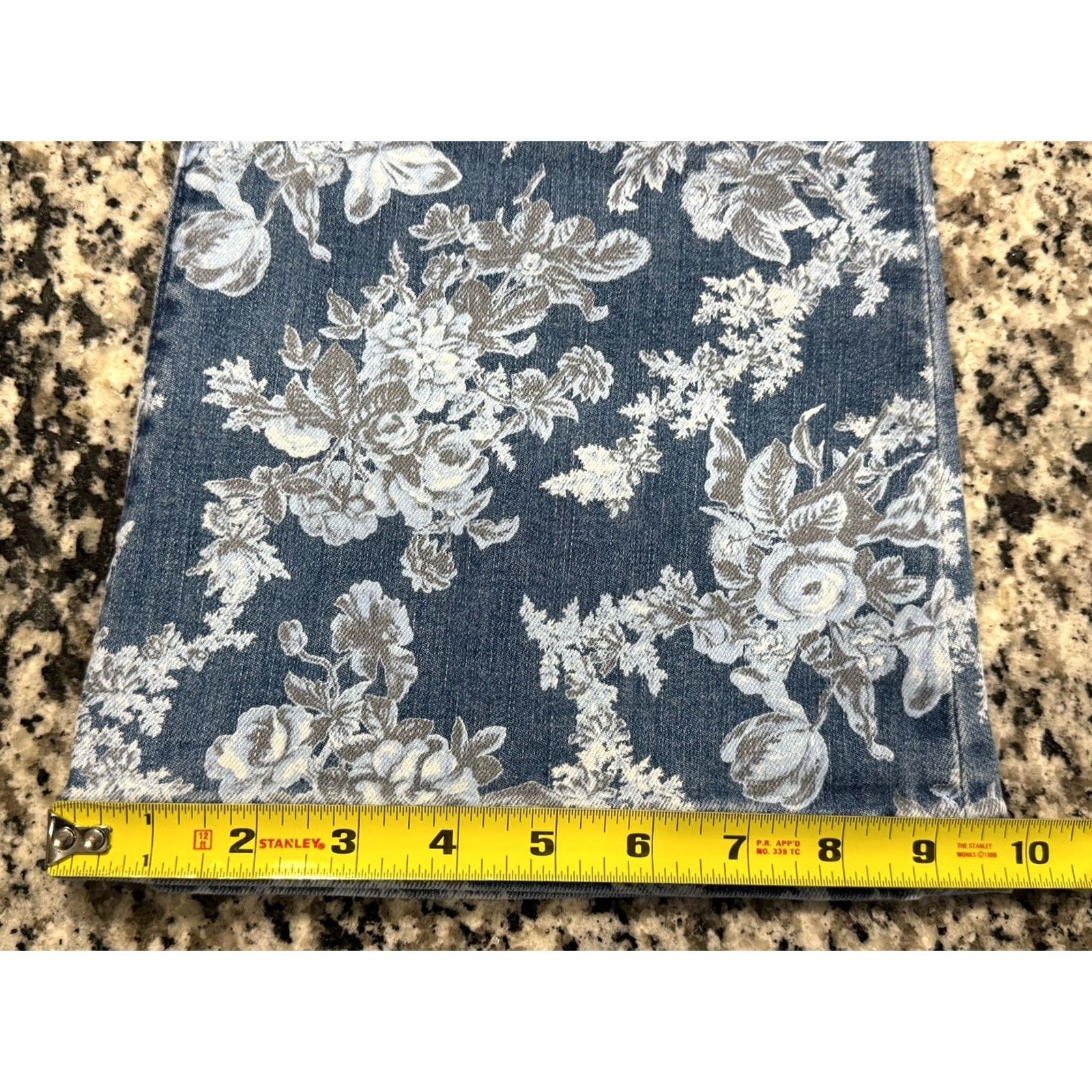 Gap GAP x Love Shack Fancy 70's Flare High Rise Jeans Sz 16 Floral 26x30 Blue Vintage Retro Women Jeans Size 38" / US 16 / IT 52 - 4 Thumbnail