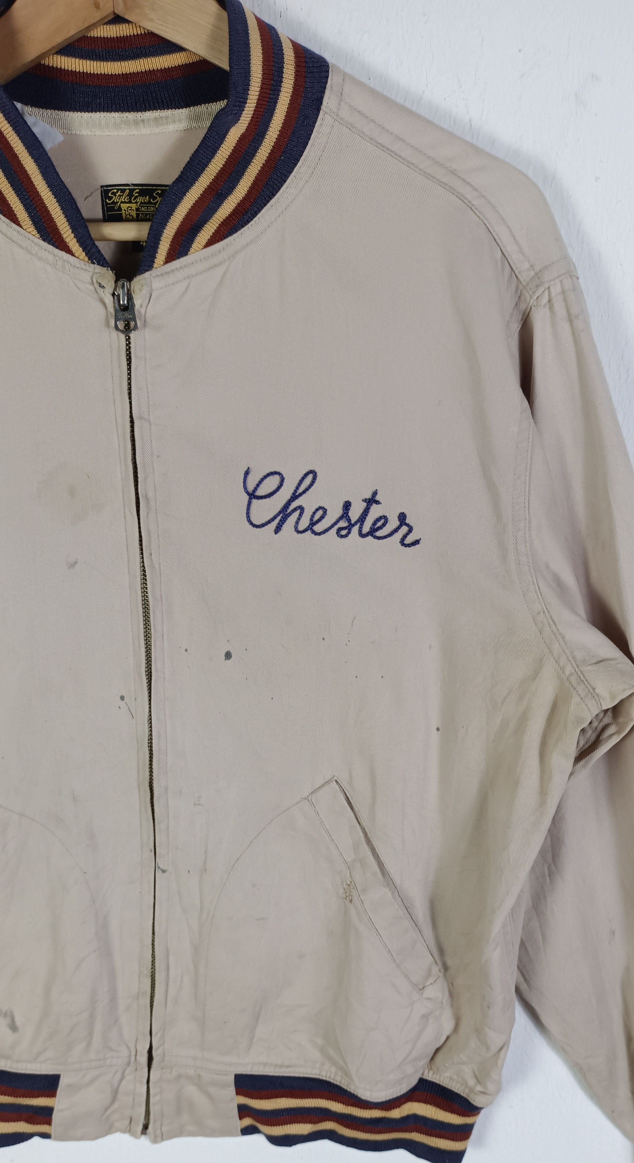 Vintage Vintage💥Sugar Cane Varsity Jacket By Toyo Enterprise Size US L / EU 52-54 / 3 - 8 Thumbnail