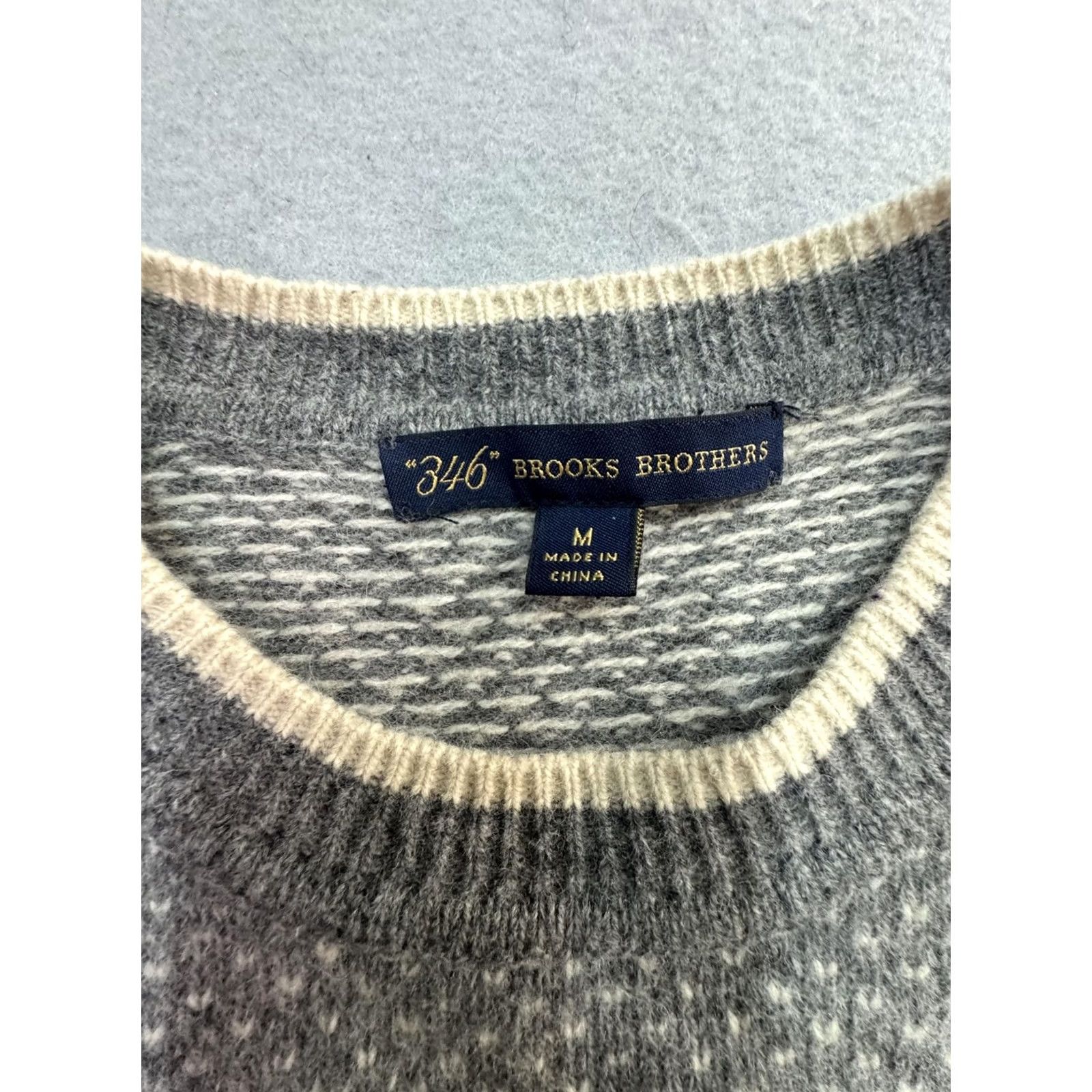 Brooks Brothers Brooks Brothers Sweater Womens Medium Gray Wool Angora Knit Pullover Crewneck Size M / US 6-8 / IT 42-44 - 3 Thumbnail