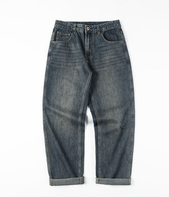 Japanese Brand × Vintage American style high street straight washed vintage jeans Size US 32 / EU 48 - 4 Thumbnail