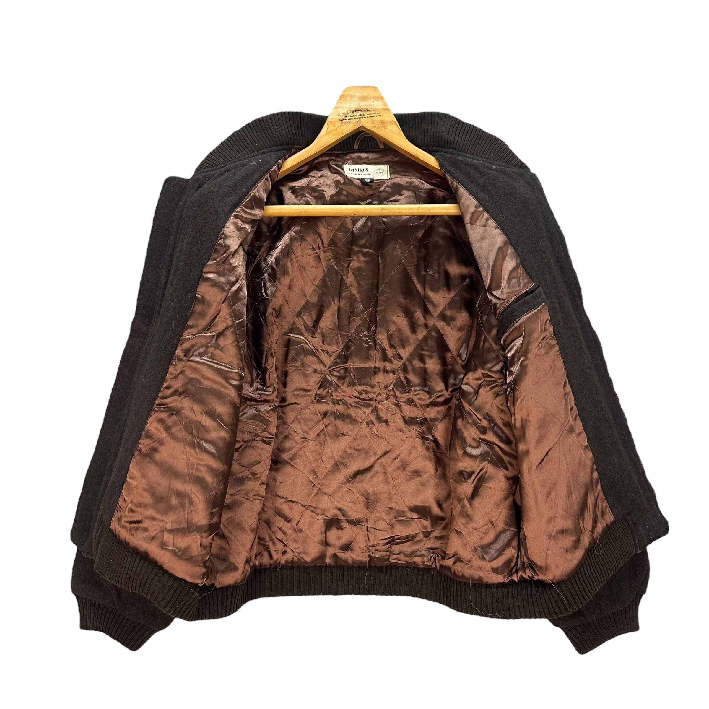 Vintage DANLEGS EMBROIDERY BIG LOGO WOOL BOMBER JACKET #8971-43 Size US S / EU 44-46 / 1 - 8 Thumbnail