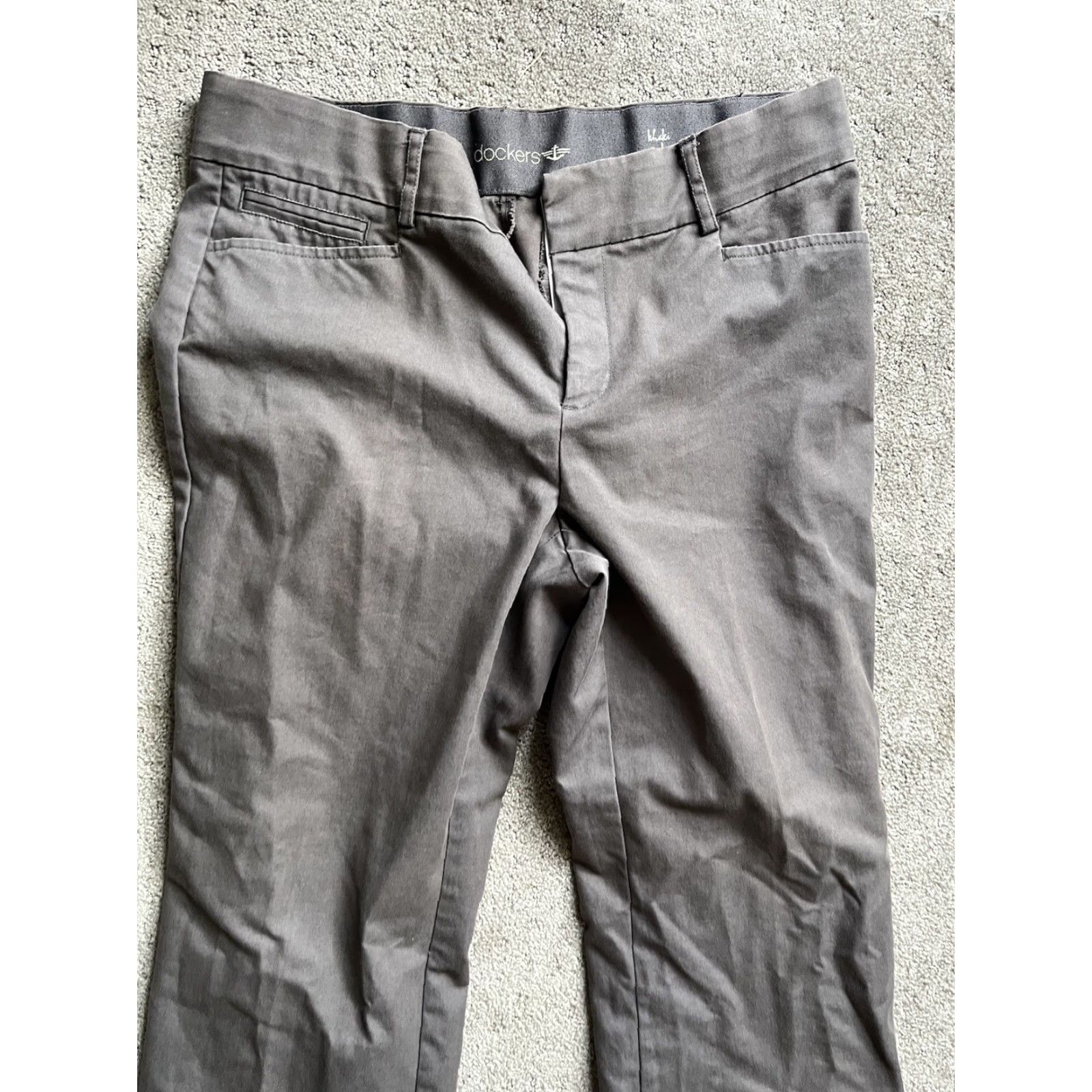 Dockers VINTAGE DOCKERS Pants Chino 8 Medium Gray Women Bootcut Adult Regular Size 30" / US 8 / IT 44 - 2 Thumbnail