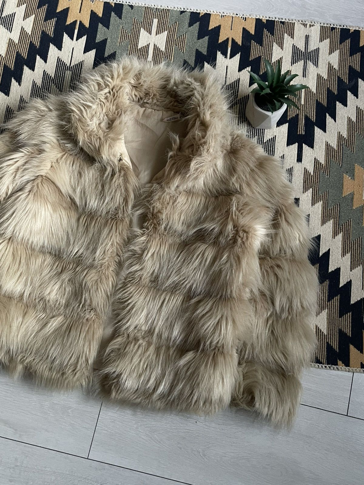 Vintage Vintage Y2K GD Paris Faux Fur Jacket Size S / US 4 / IT 40 - 3 Thumbnail