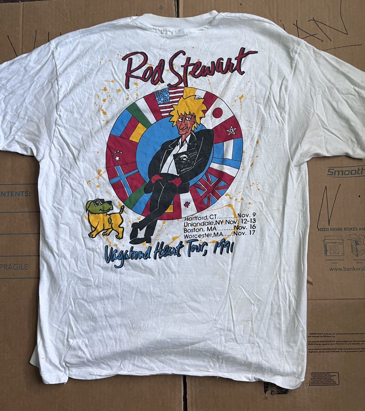 Vintage Rod Stewart Vintage Tee Size US XL / EU 56 / 4 - 4 Thumbnail