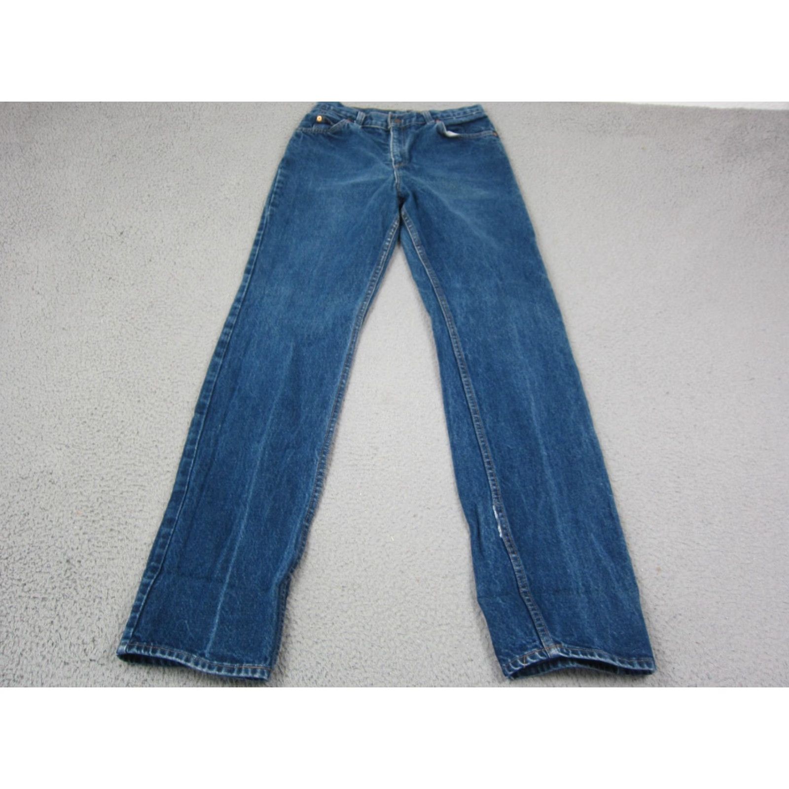 Levi's VINTAGE Levi's Jeans Womens 26x33 Blue Denim Straight Leg White Tab Dark Wash Jeans Womens 90s Mens Ladies? Size 26" / US 2 / IT 38 - 6 Thumbnail
