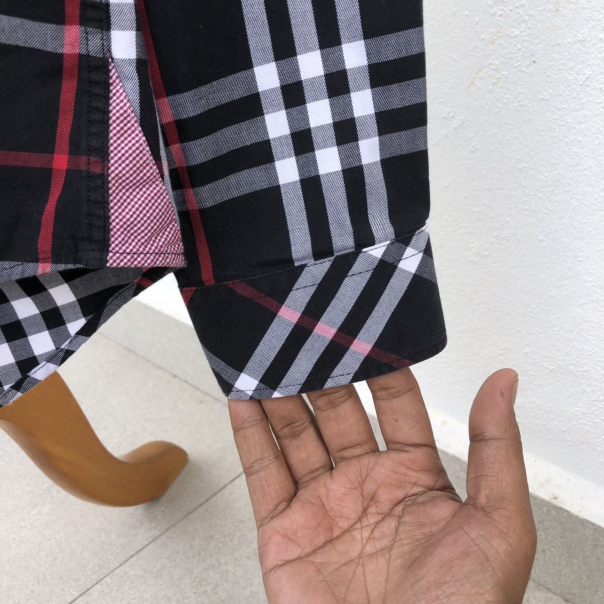 Burberry Authentic Burberry Black Label Checked Long Sleeve Shirt Size US M / EU 48-50 / 2 - 6 Thumbnail