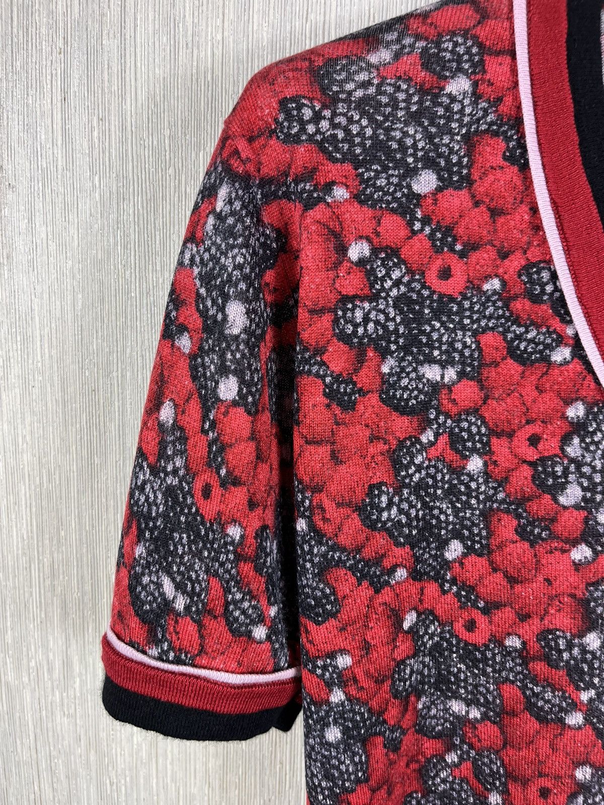 Designer × Just Cavalli Just Cavalli silk cashmere full print v-neck sweater luxury Size M / US 6-8 / IT 42-44 - 8 Thumbnail