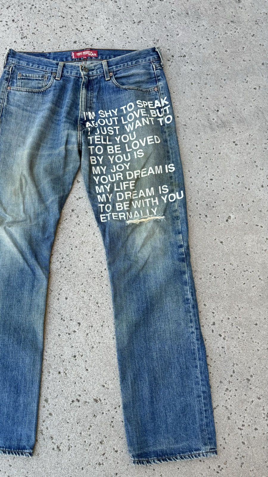 殿堂 Junya Watanabe Junya Watanabe SS02 Eternal Poem Denim | Grailed ゲームキャラクター