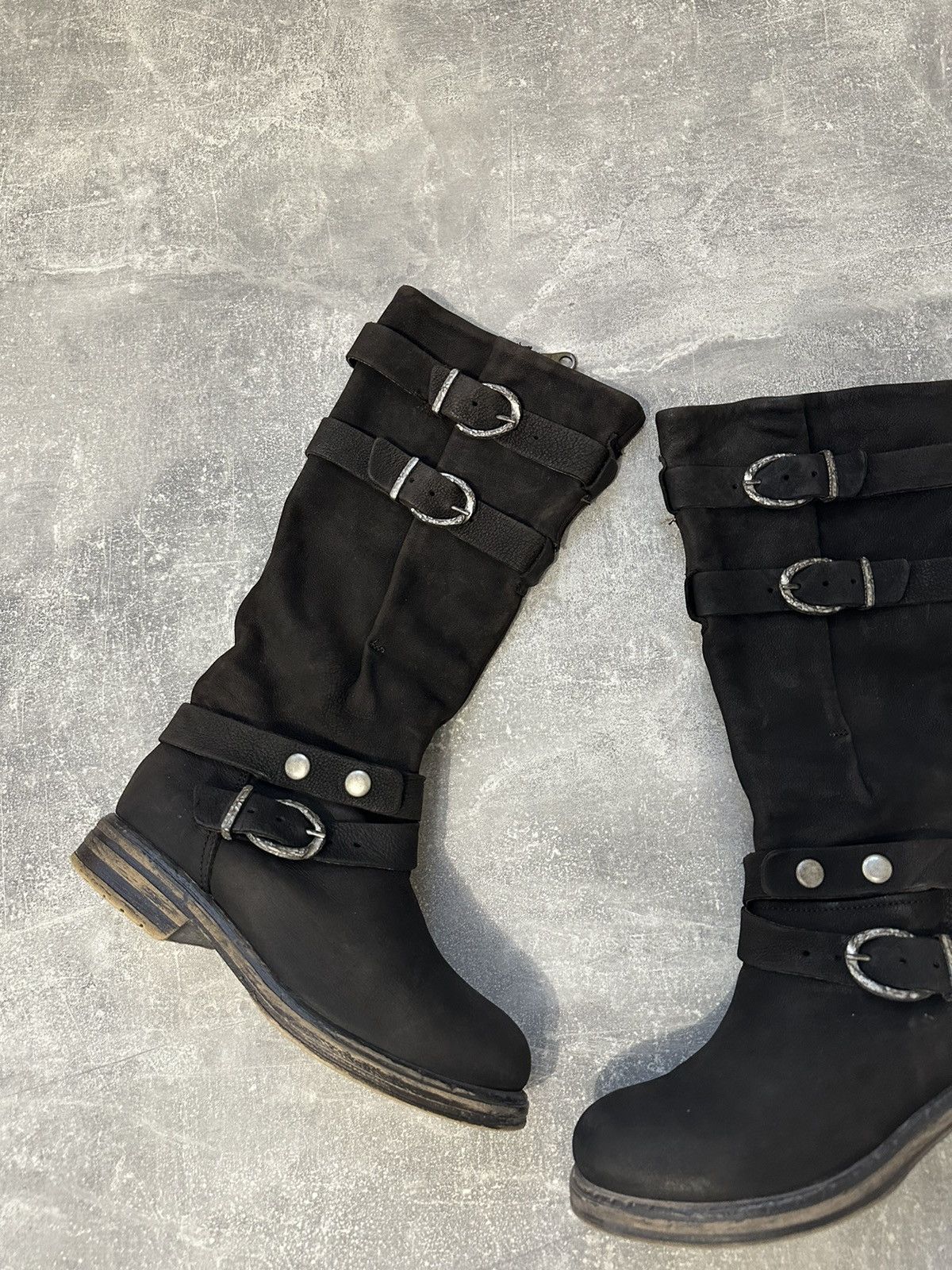 Vintage Vintage high boxer boots moto biker shoes core Size US 8 / IT 38 - 7 Thumbnail