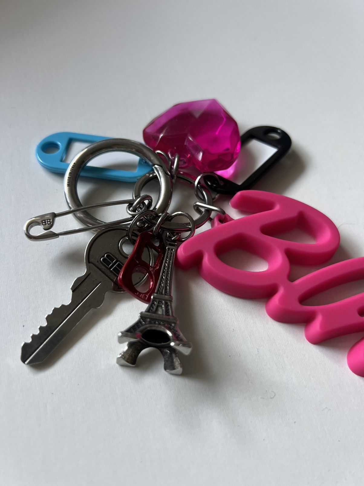 Balenciaga 💥$1.1K VALUE💥 Hourglass Pink Soft Big Souvenir Key Chain Size ONE SIZE - 2 Thumbnail