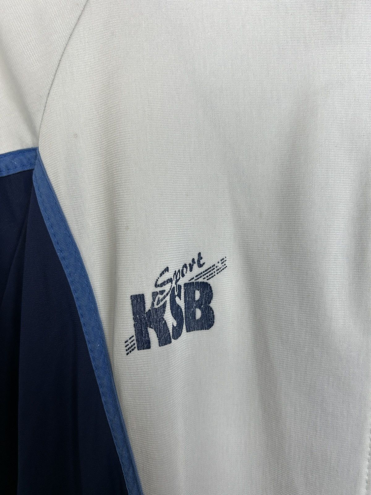 Vintage 90s Vintage KSB Finland Suomi Hockey Sportswear Jacket White Size US L / EU 52-54 / 3 - 4 Thumbnail