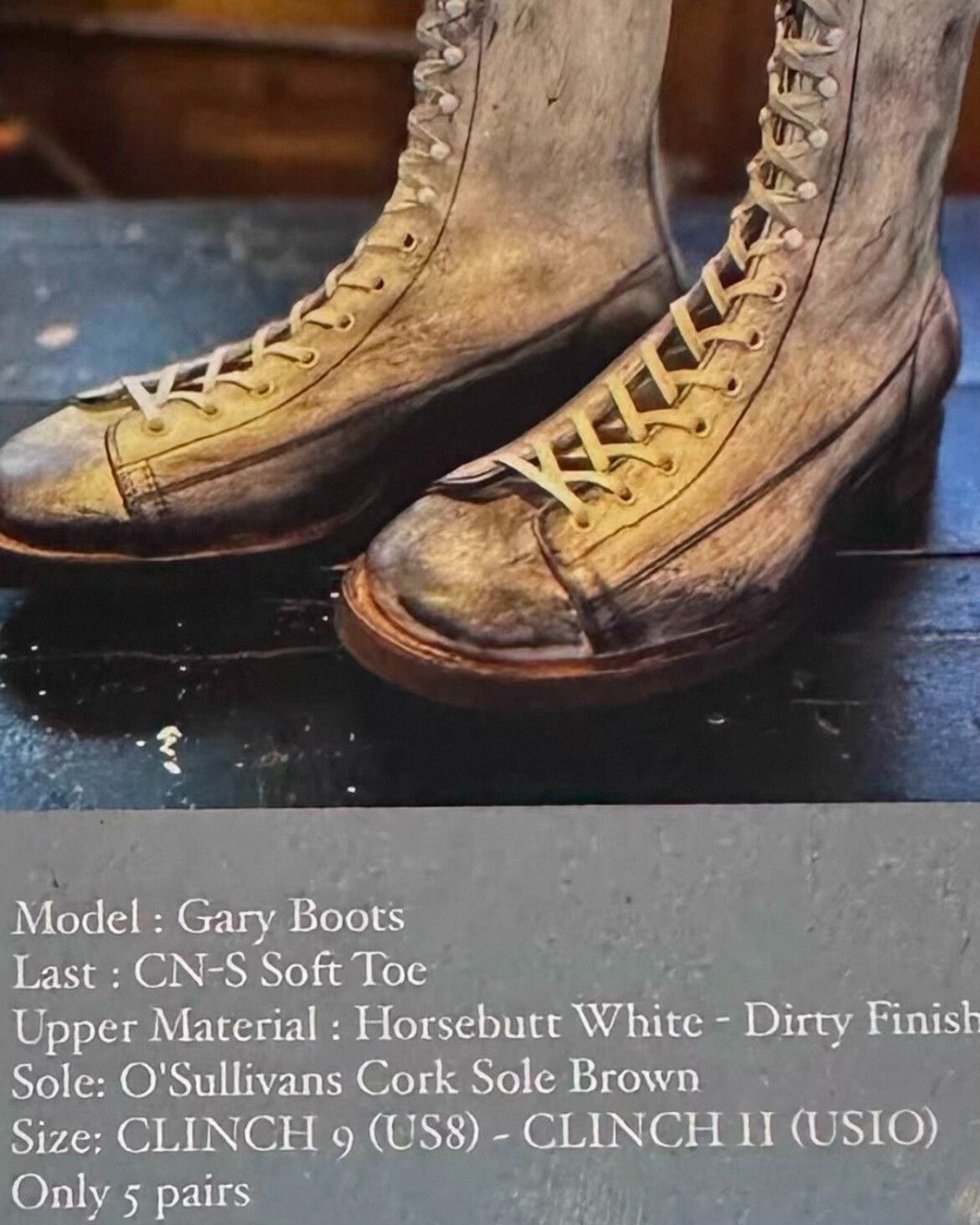 Clinch Boots Clinch Gary White Horse Leather Boots Size US 9.5 / EU 42-43 - 8 Thumbnail