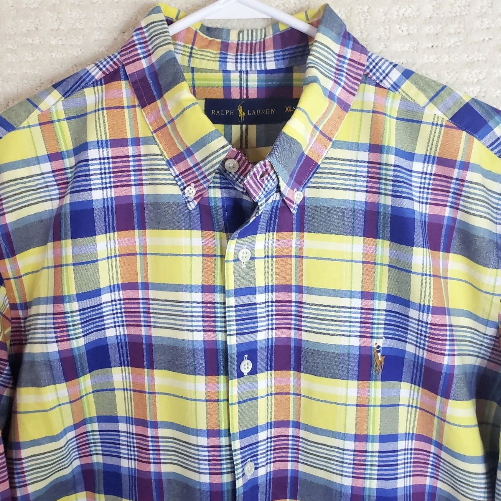 Ralph Lauren Ralph Lauren Shirt Button-Up Men's XL Cotton Multicolor Plaid Long Sleeve Button-Up Shirt Colorful Mens XL Cotton Multicolor Plaid Shirt Size US XL / EU 56 / 4 - 3 Thumbnail
