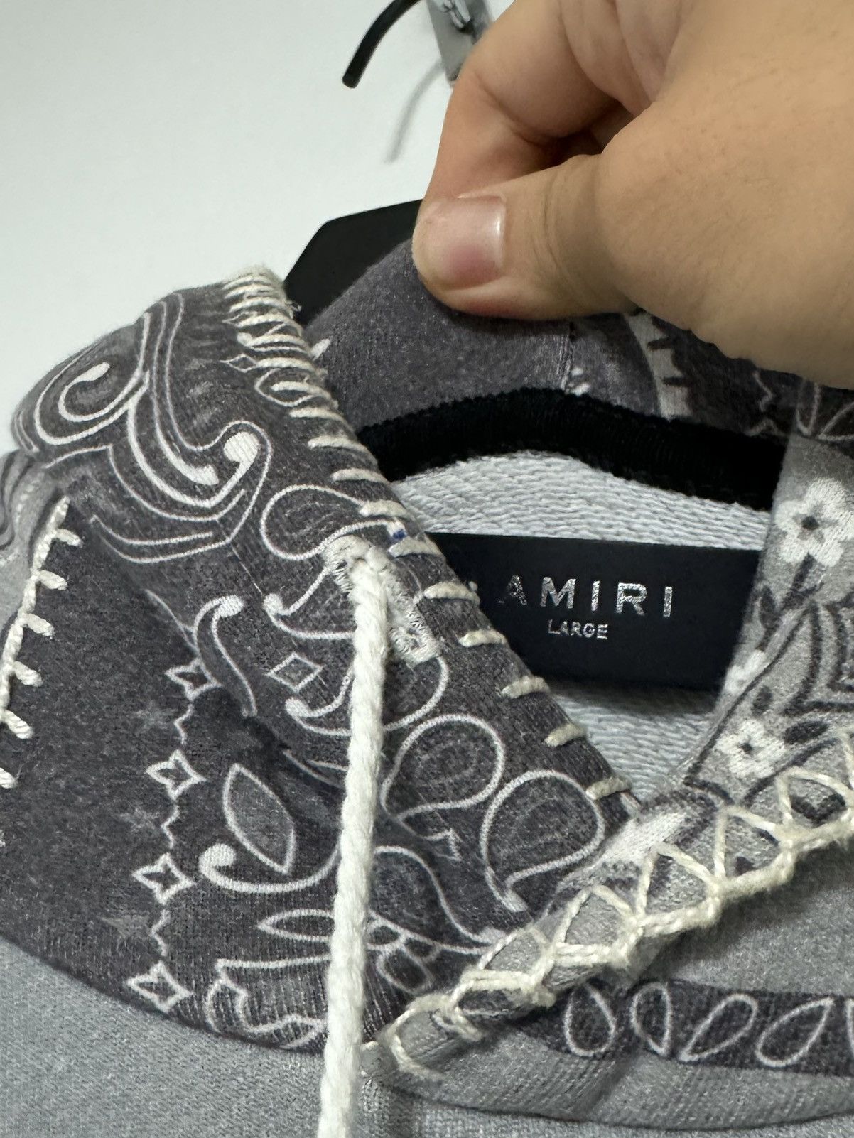 Amiri Paisley print hood sweat Size US L / EU 52-54 / 3 - 4 Thumbnail