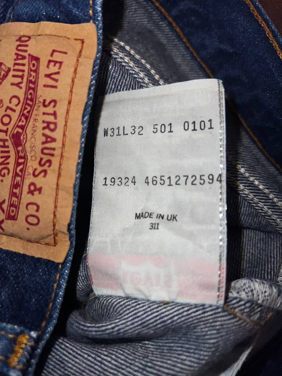 Jean × Levi's × Vintage Levis 501 UK Made Vintage Jeans Size US 31 - 14 Thumbnail