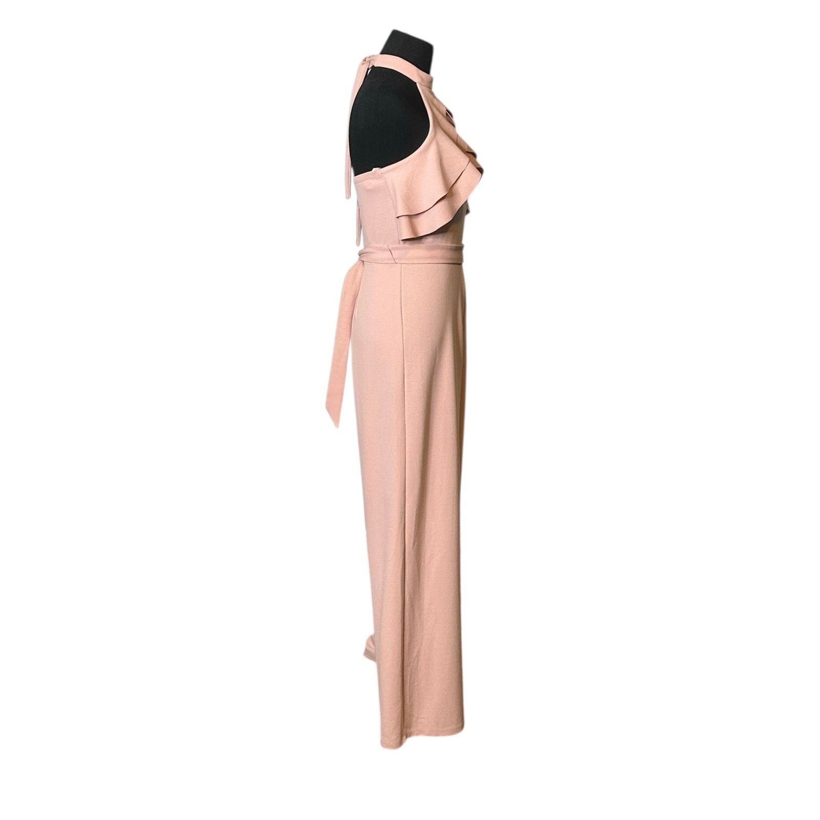 Anthropologie Avec les Filles halter neck ruffled jumpsuit size 2 Size 26" / US 2 / IT 38 - 8 Thumbnail