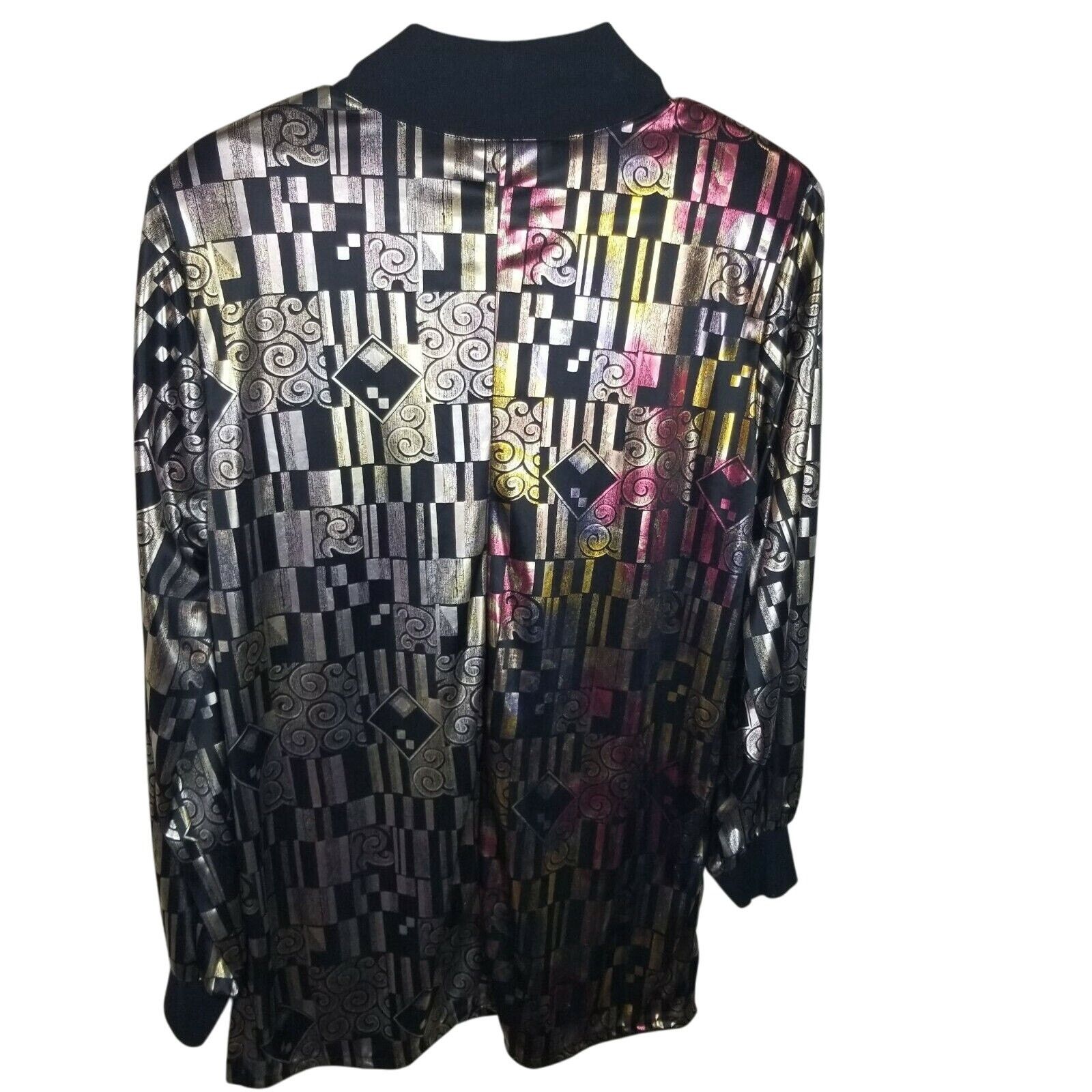 Vintage Vintage Judy Bond Metallic Top Mock Neck Sz M Holiday Party Size M / US 6-8 / IT 42-44 - 7 Thumbnail