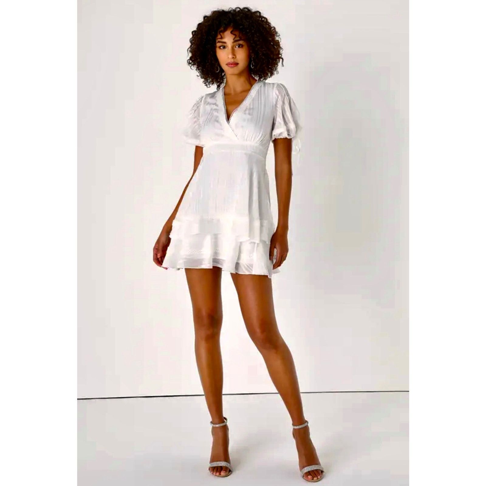 Other Lulu's Adorable Essence Striped Mini Dress White XS Size XS / US 0-2 / IT 36-38 - 3 Thumbnail