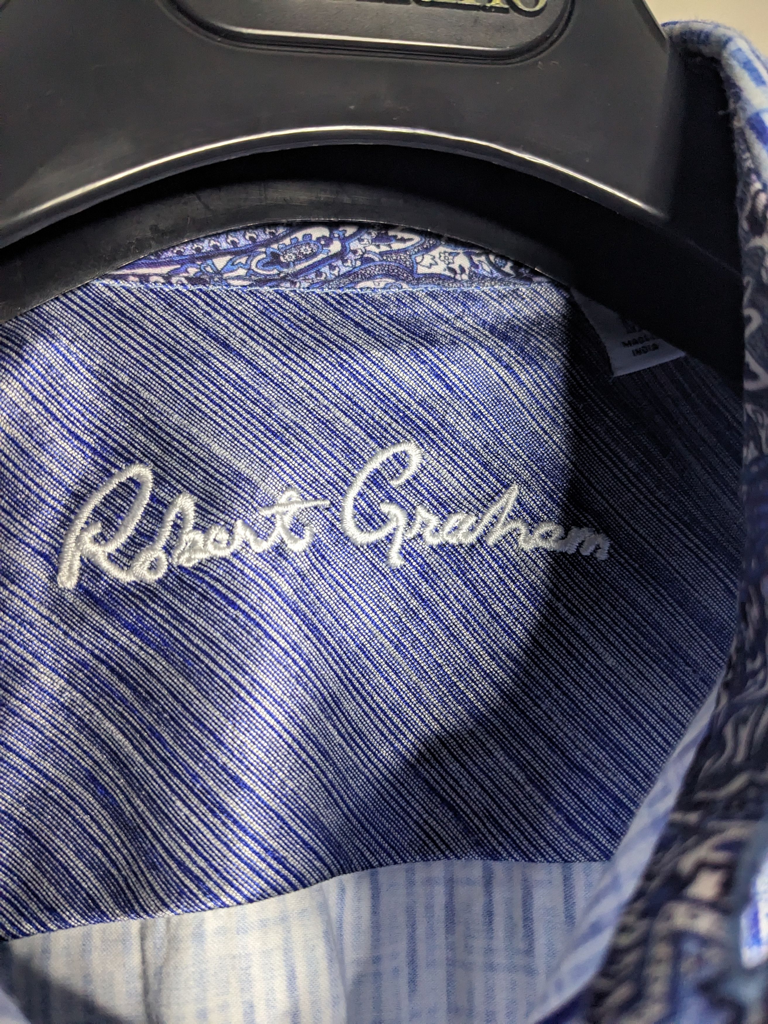 Robert Graham Robert Graham Shirt Medium Plaid Paisley Flip Cuff Button Up Size US M / EU 48-50 / 2 - 8 Thumbnail