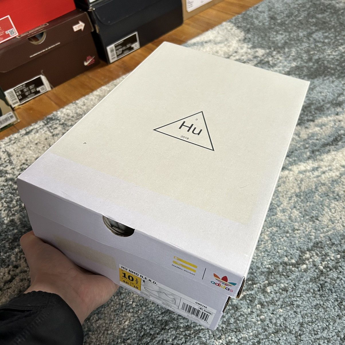 Adidas × Pharrell GW0246 HUMAN RACE NMD NERD CHALK WHiTE GLOW ORANGE MiNT Size US 10.5 / EU 43-44 - 13 Thumbnail