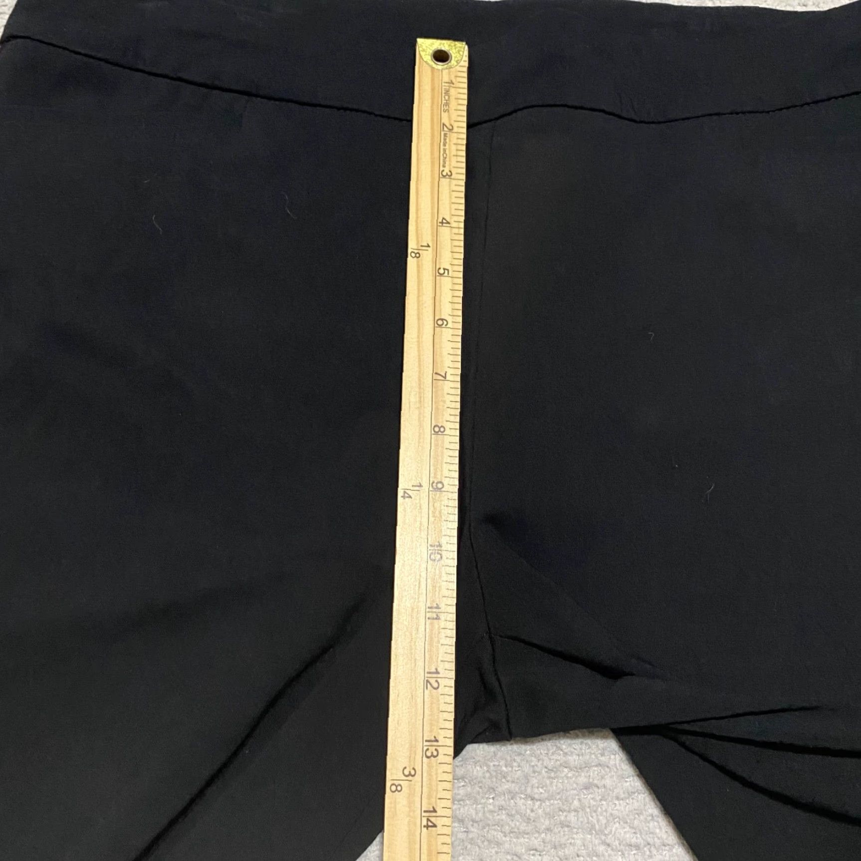 Vintage Chico's Womens Dress Pants Black 16 Stretch Pockets Straight High Rise Business Casual Formal Travel Pants Women Size 38" / US 16 / IT 52 - 7 Thumbnail
