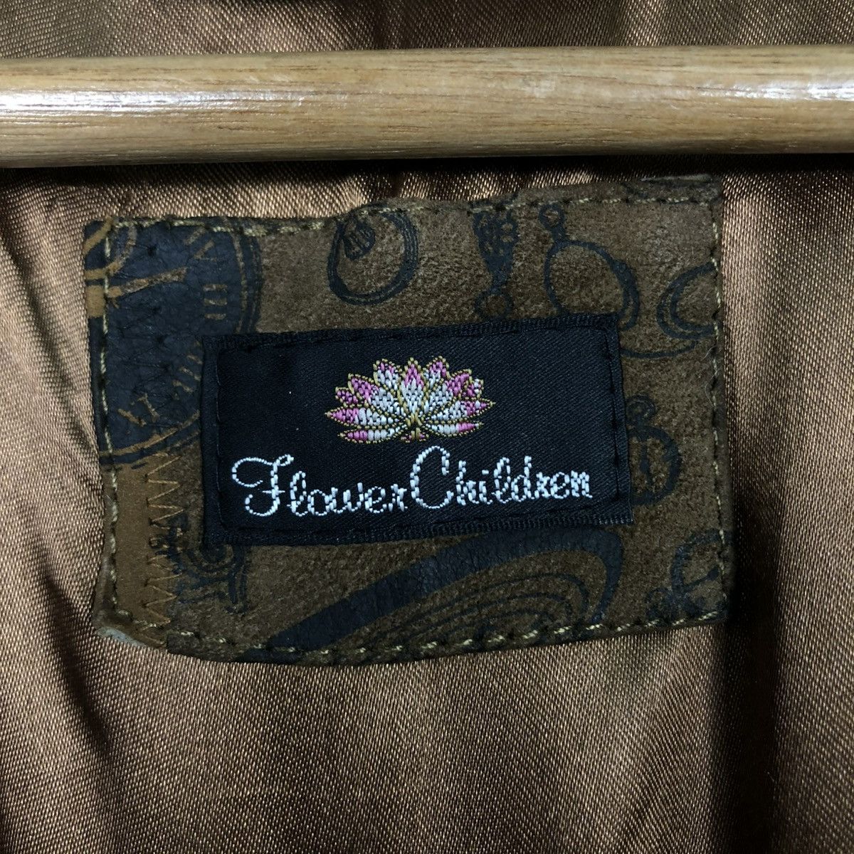 Japanese Brand 🔥VINTAGE LEATHER JACKET DOUBLE COLLAR FULL PRINT FLOWER Size S / US 4 / IT 40 - 18 Thumbnail