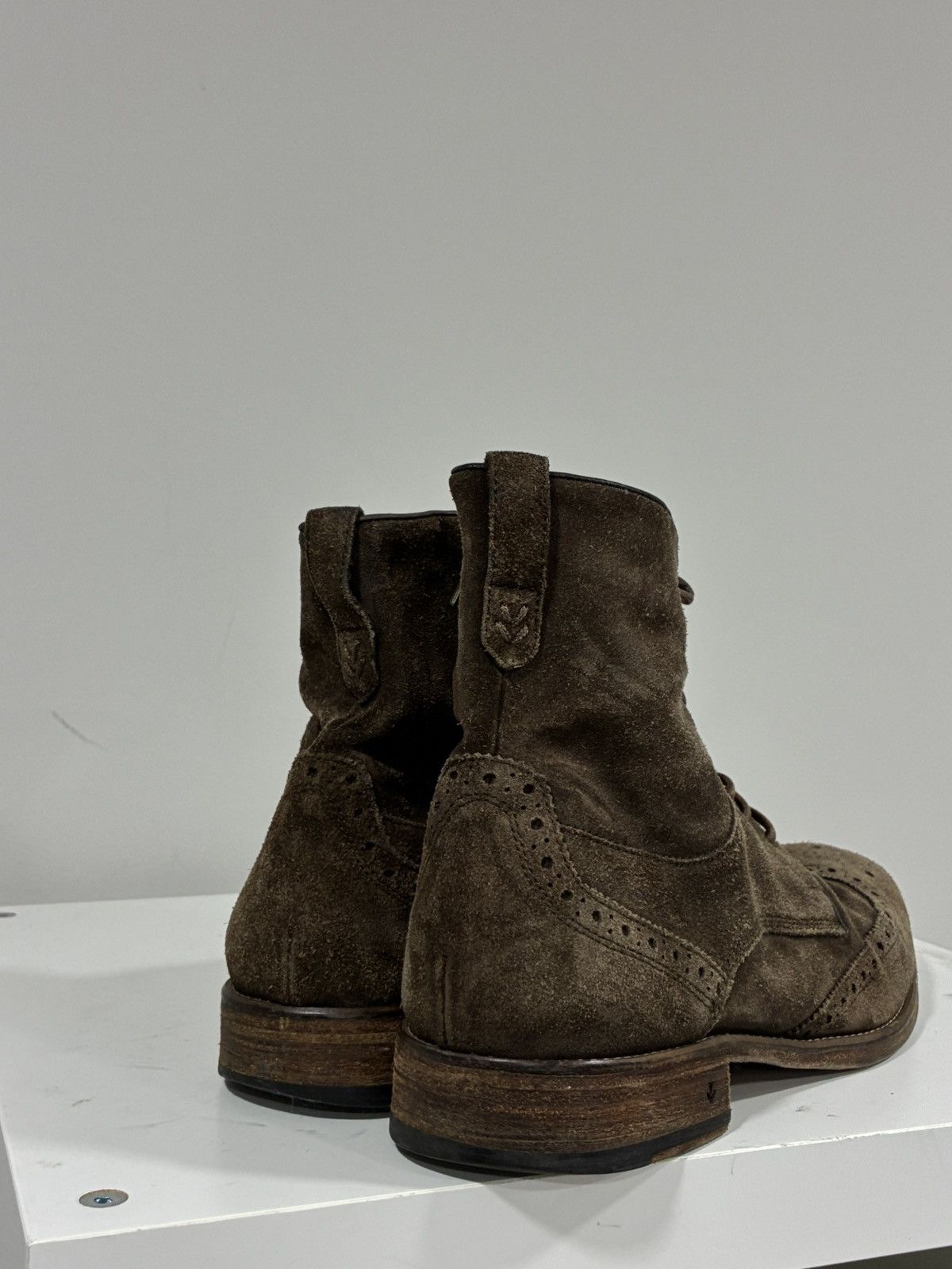 John Varvatos Brown Suede Zip boot 9.5 Size US 9.5 / EU 42-43 - 4 Thumbnail