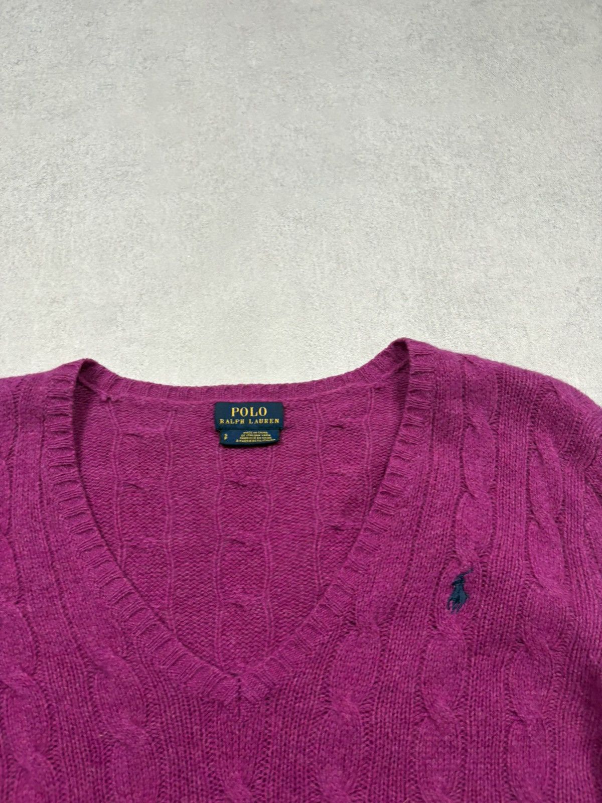 Polo Ralph Lauren Polo Ralph Lauren Cable Knit Sweater Merino Wool Cashmere S Size S / US 4 / IT 40 - 6 Thumbnail