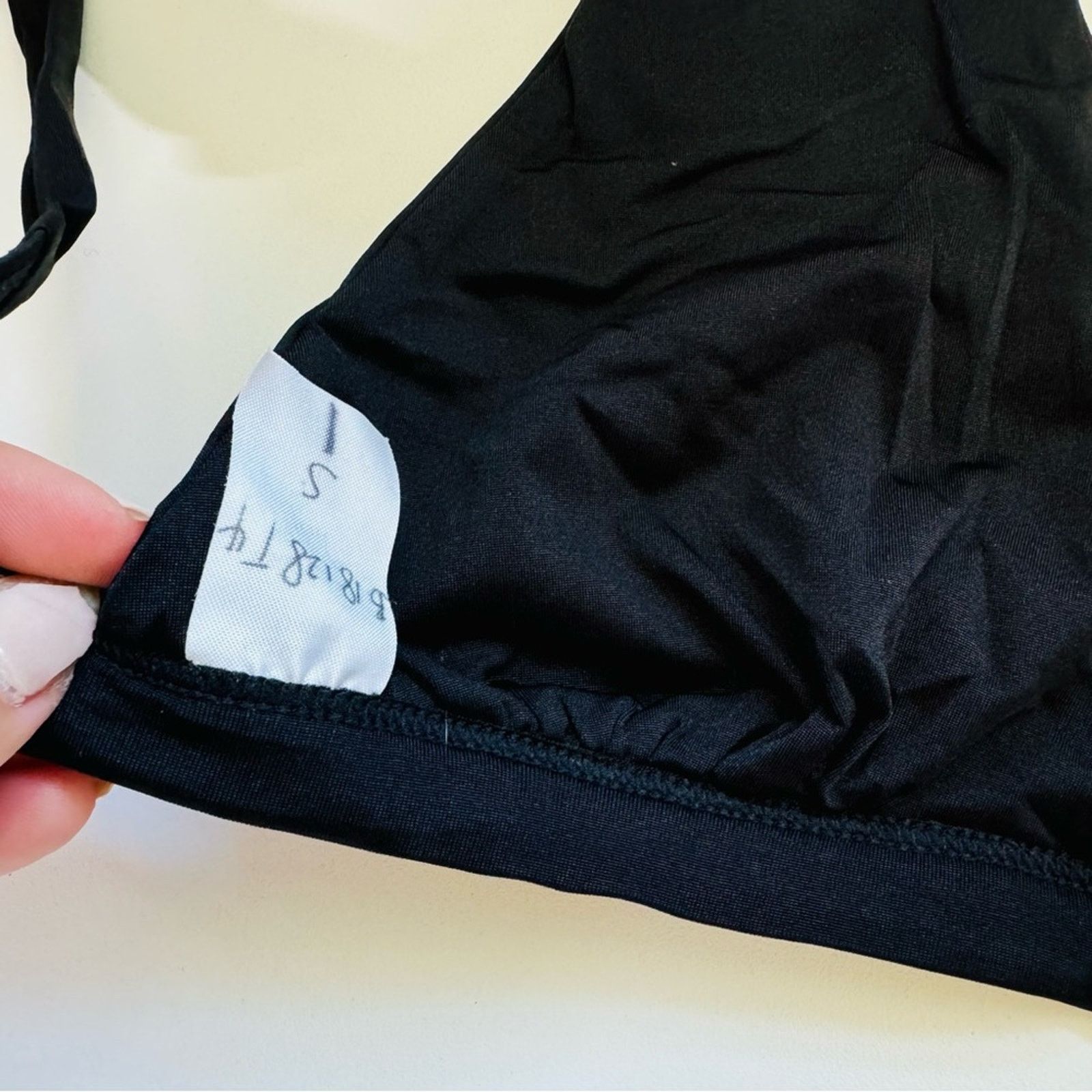 REVOLVE BEACH BUNNY Black Lace Front Halter Tie Bikini Cheeky Bottom Size ONE SIZE - 8 Thumbnail