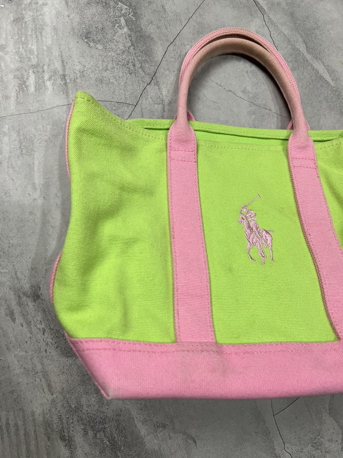 Polo Ralph Lauren × Vintage Sun Faded Ralph Lauren Canvas Bag (unisex) Size ONE SIZE - 3 Thumbnail