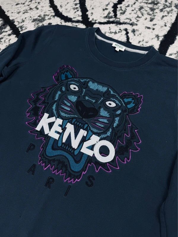 Kenzo Kenzo tiger crewneck sweatshirt navy blue XL Size US XL / EU 56 / 4 - 3 Thumbnail