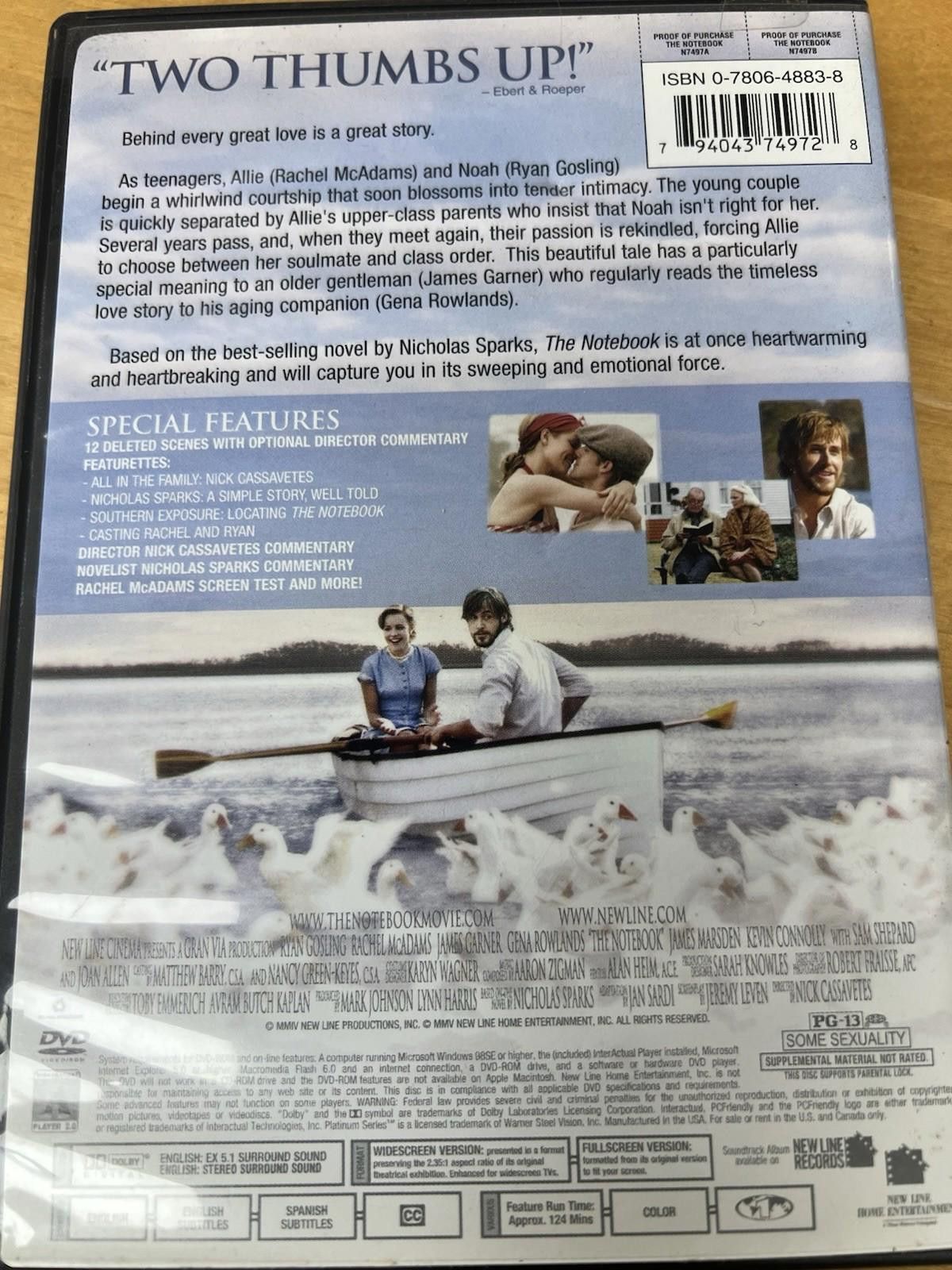 Other The Notebook (DVD, 2004) Size ONE SIZE - 8 Thumbnail