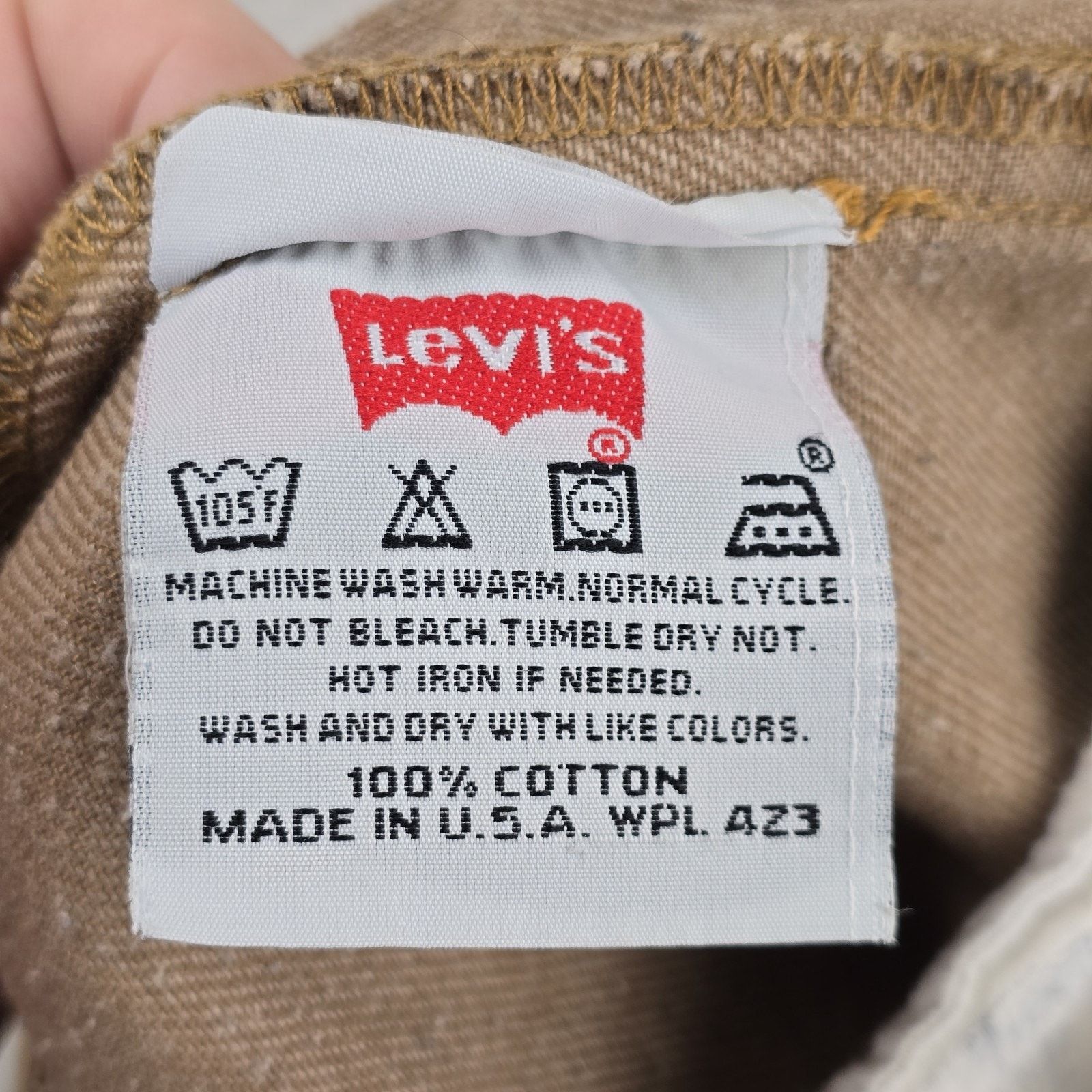 Levi's VTG Levis 501 Jeans Mens 28x27 Brown USA Tag 30x30 Y2K Size US 28 / EU 44 - 5 Thumbnail